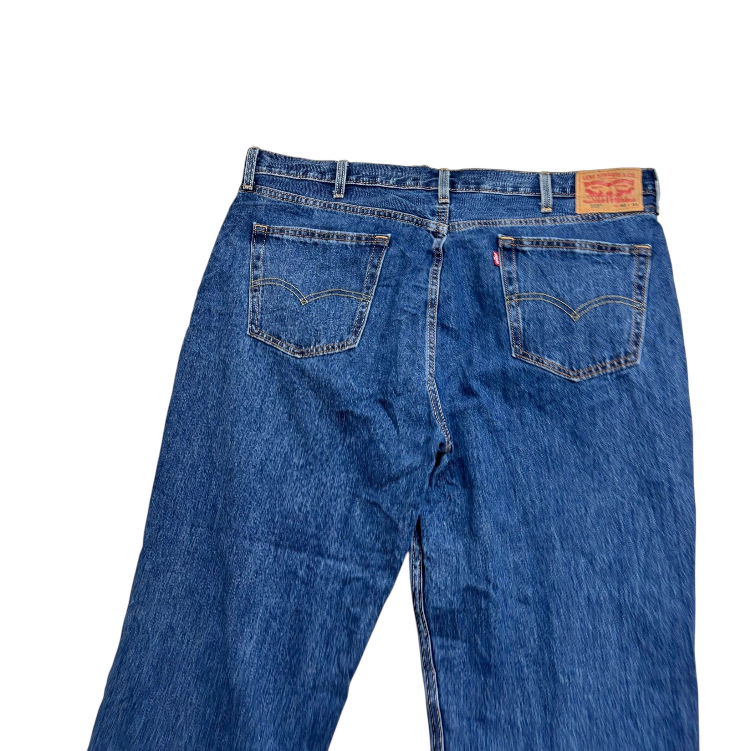 Levis 550 Jeans W42 L30 Mens Mid Blue Baggy Relaxed Straight Fit Denim (E)