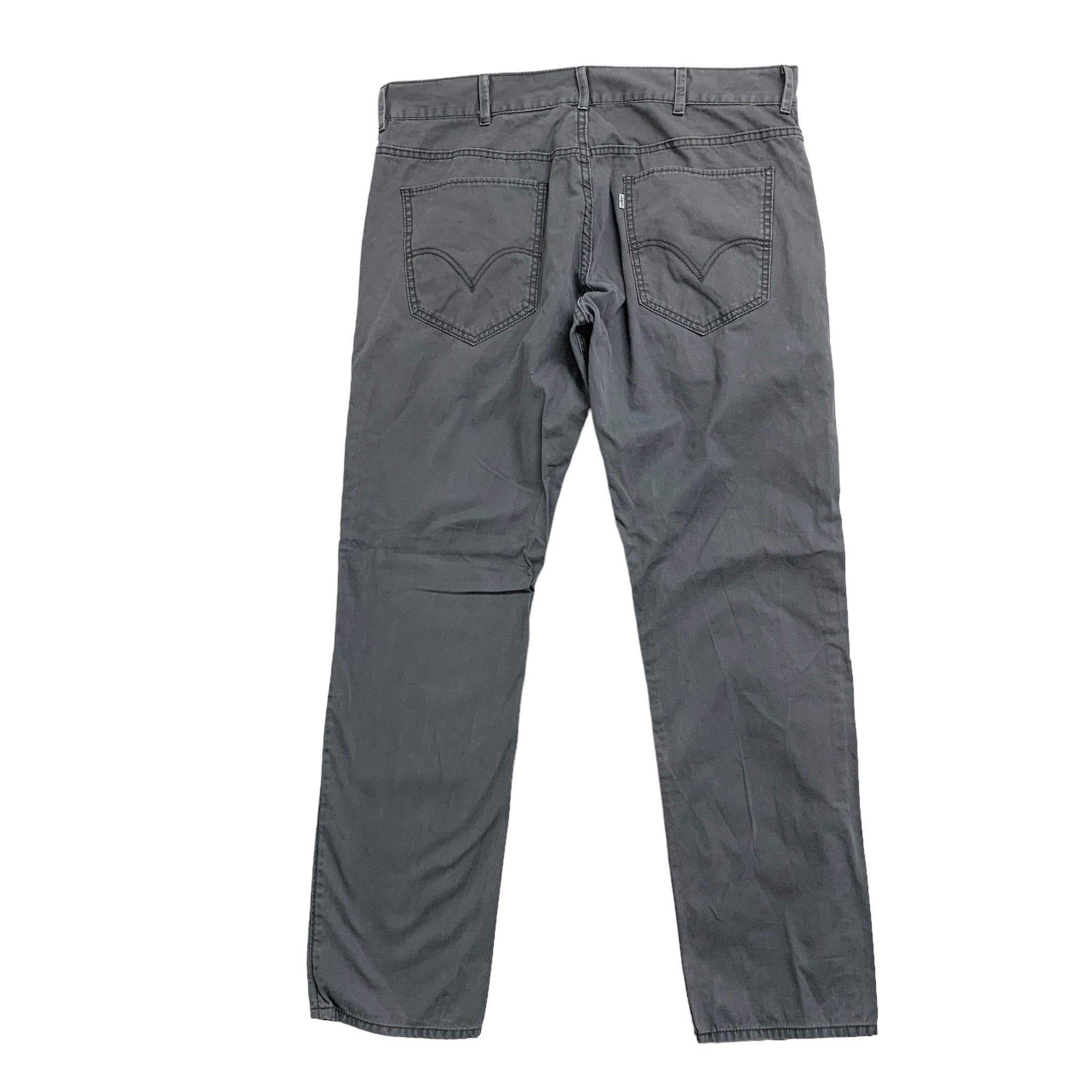 Levis 511 Chino Trousers W38 L32 Mens Grey Slim Fit Cotton Pants