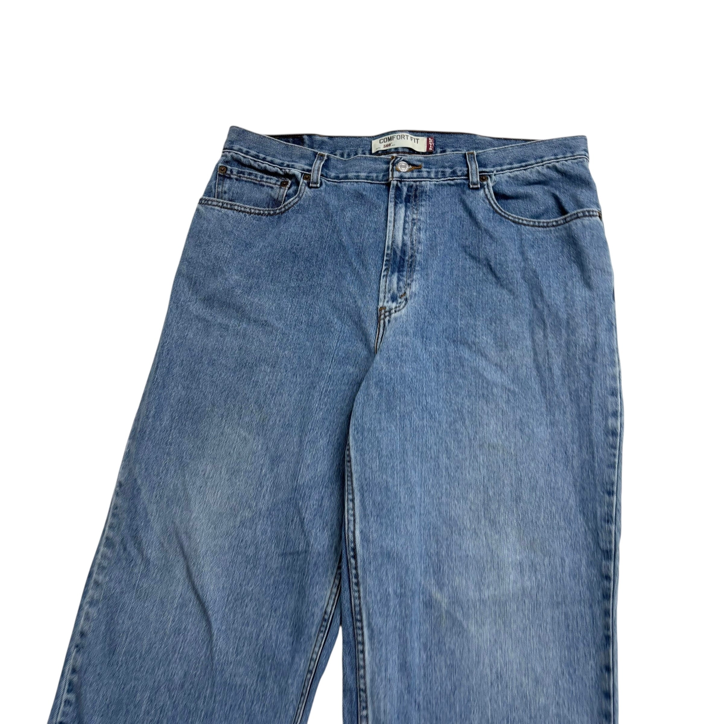 Levis 560 Jeans W40 L34 Mens Light Blue Baggy Relaxed Comfort Vintage (F)