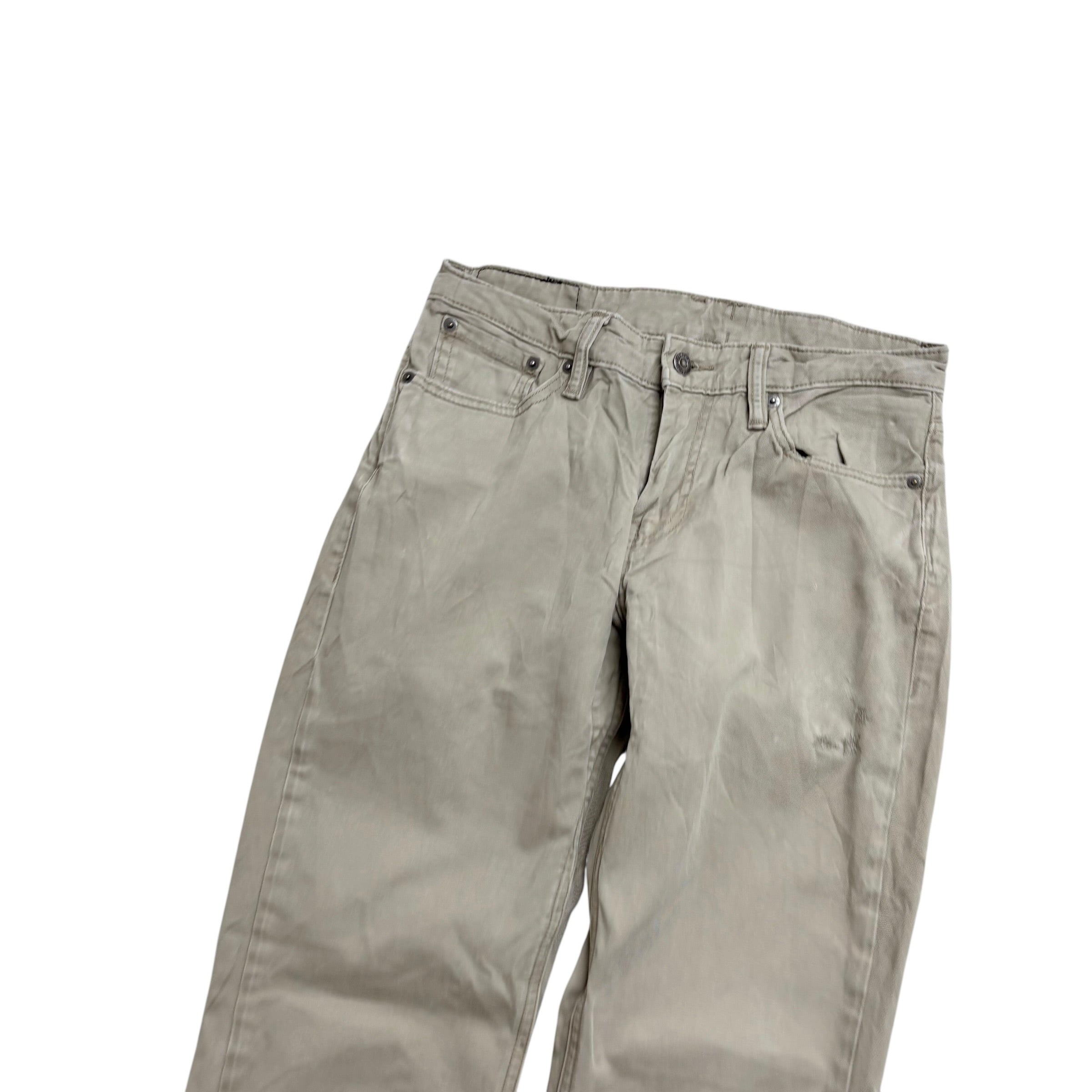 Levis 511 Commuter Trousers W29 L31 Mens Cream Slim Fit Pants (F)