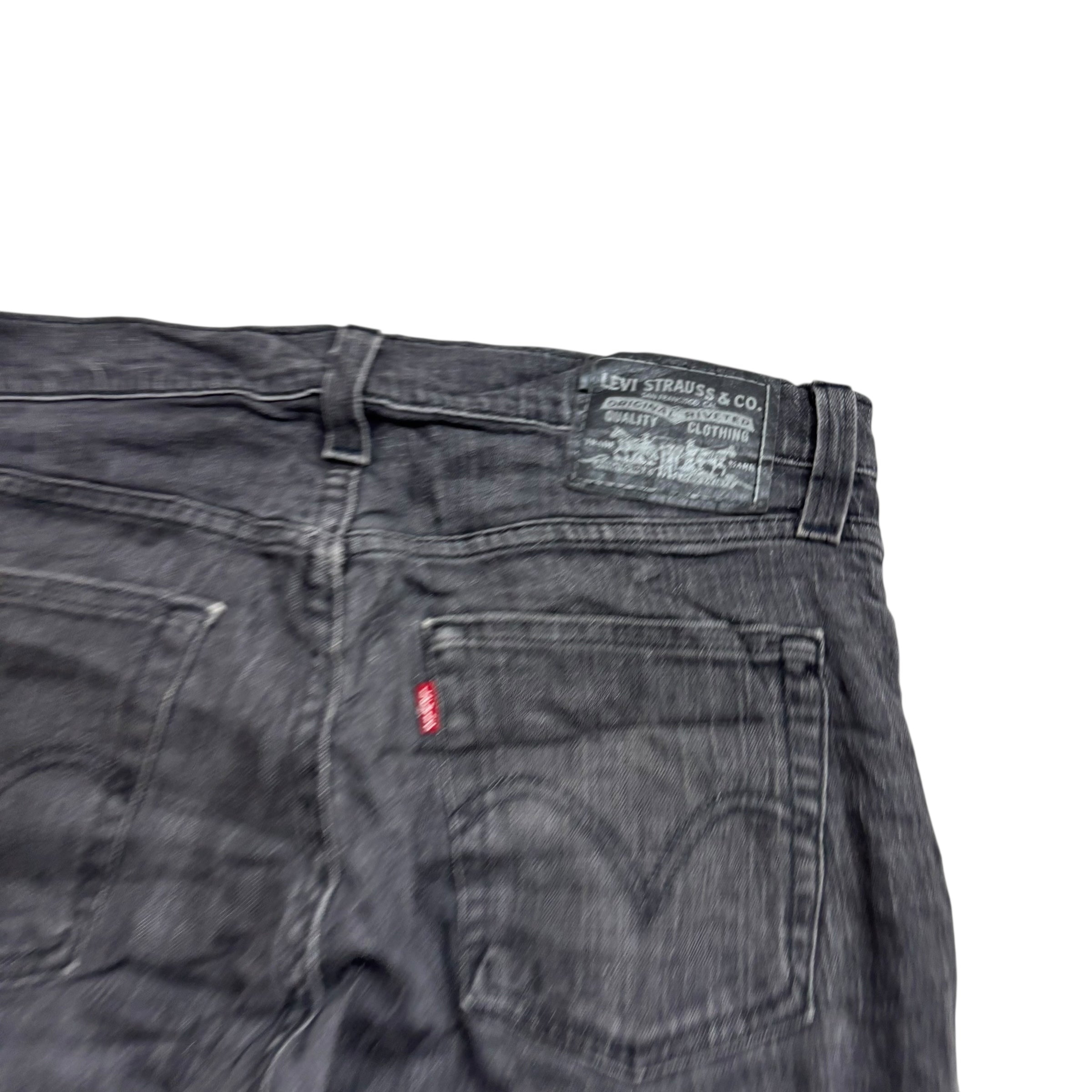 Levis 514 Jeans W31 L32 Mens Black Slim Straight Fit Stretch Vintage Denim