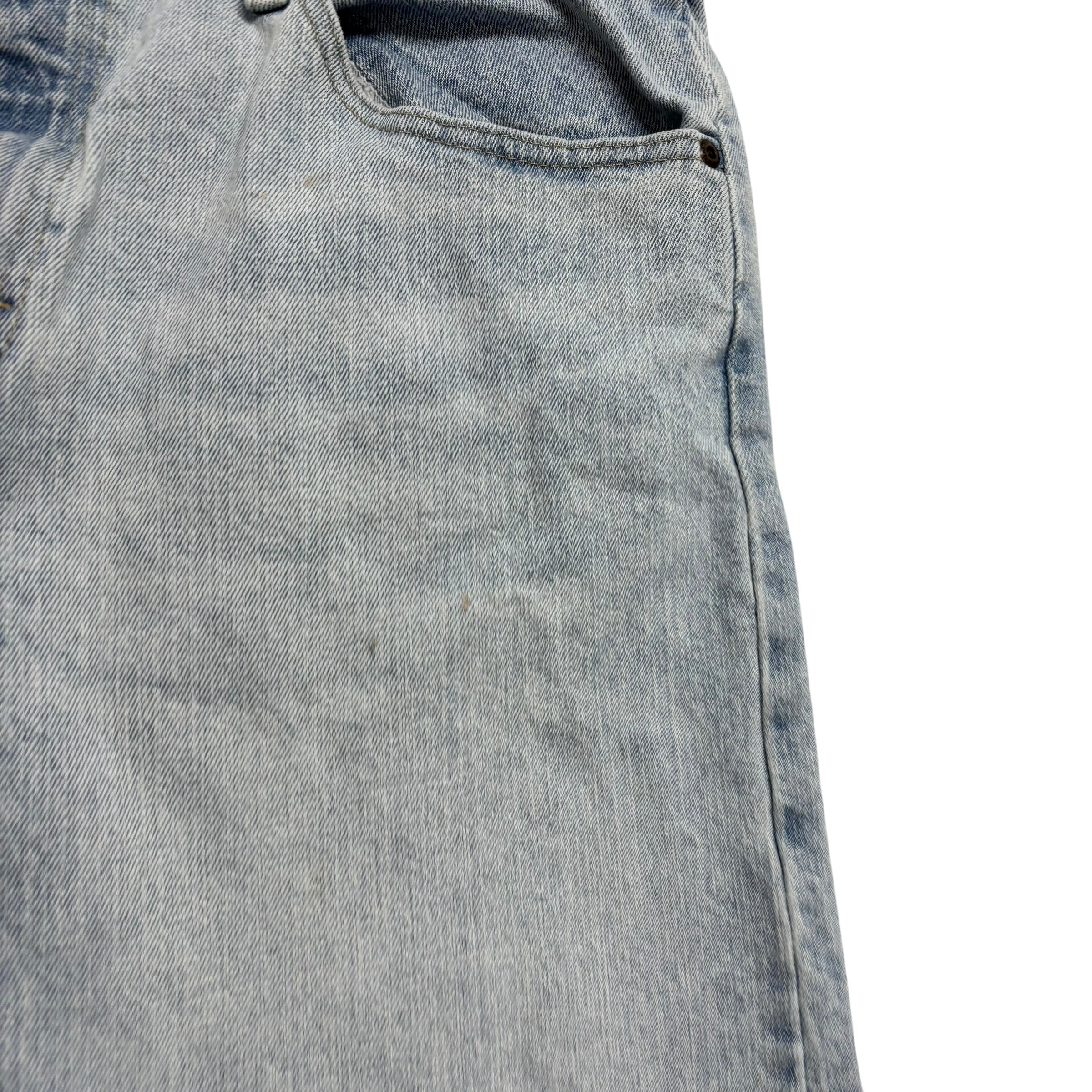 Wrangler Jeans W34 L30 Mens Light Blue Relaxed Straight Fit Stretch Denim