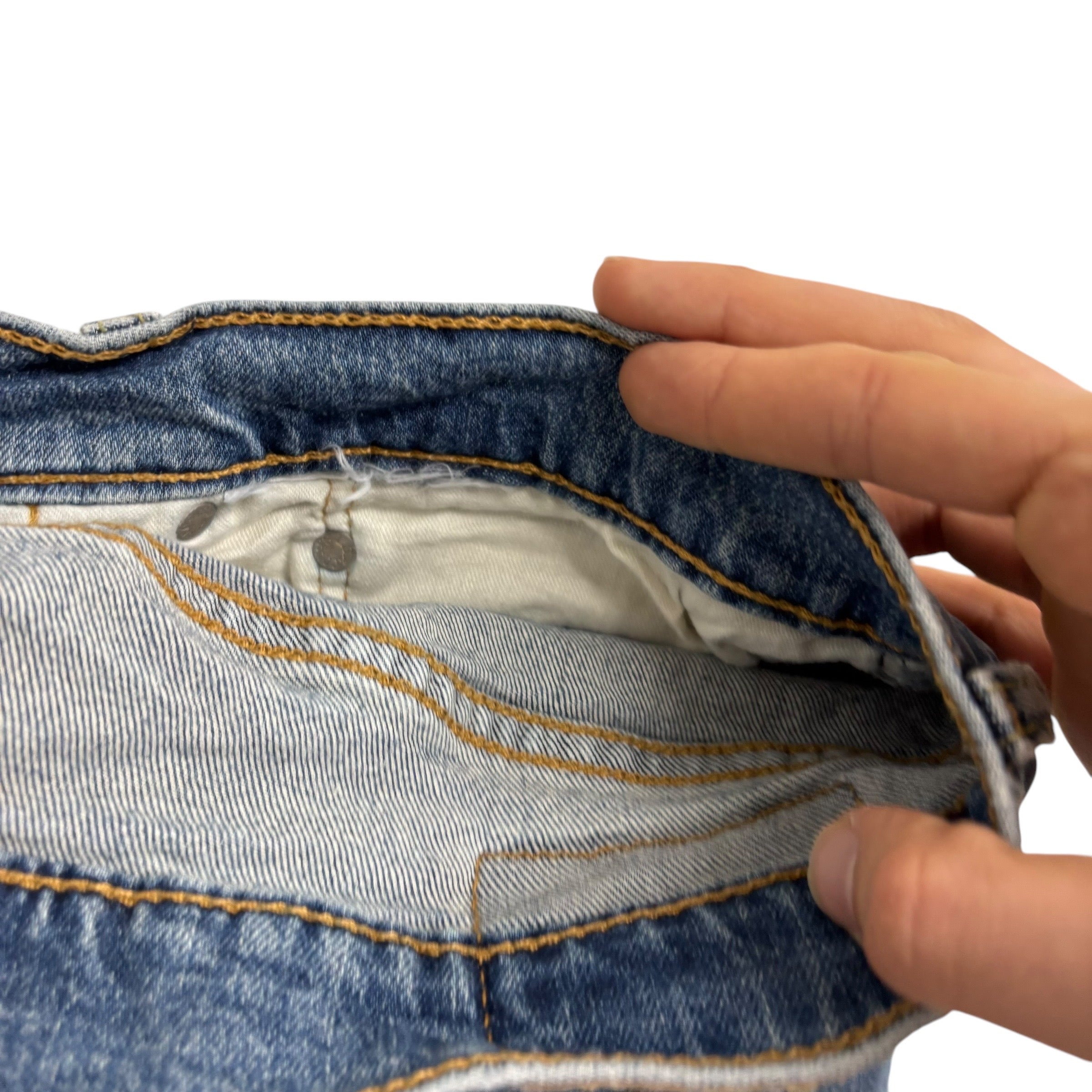 Levis 541 Jeans W36 L30 Mens Light Blue Athletic Tapered Fit Stretch Denim (E)