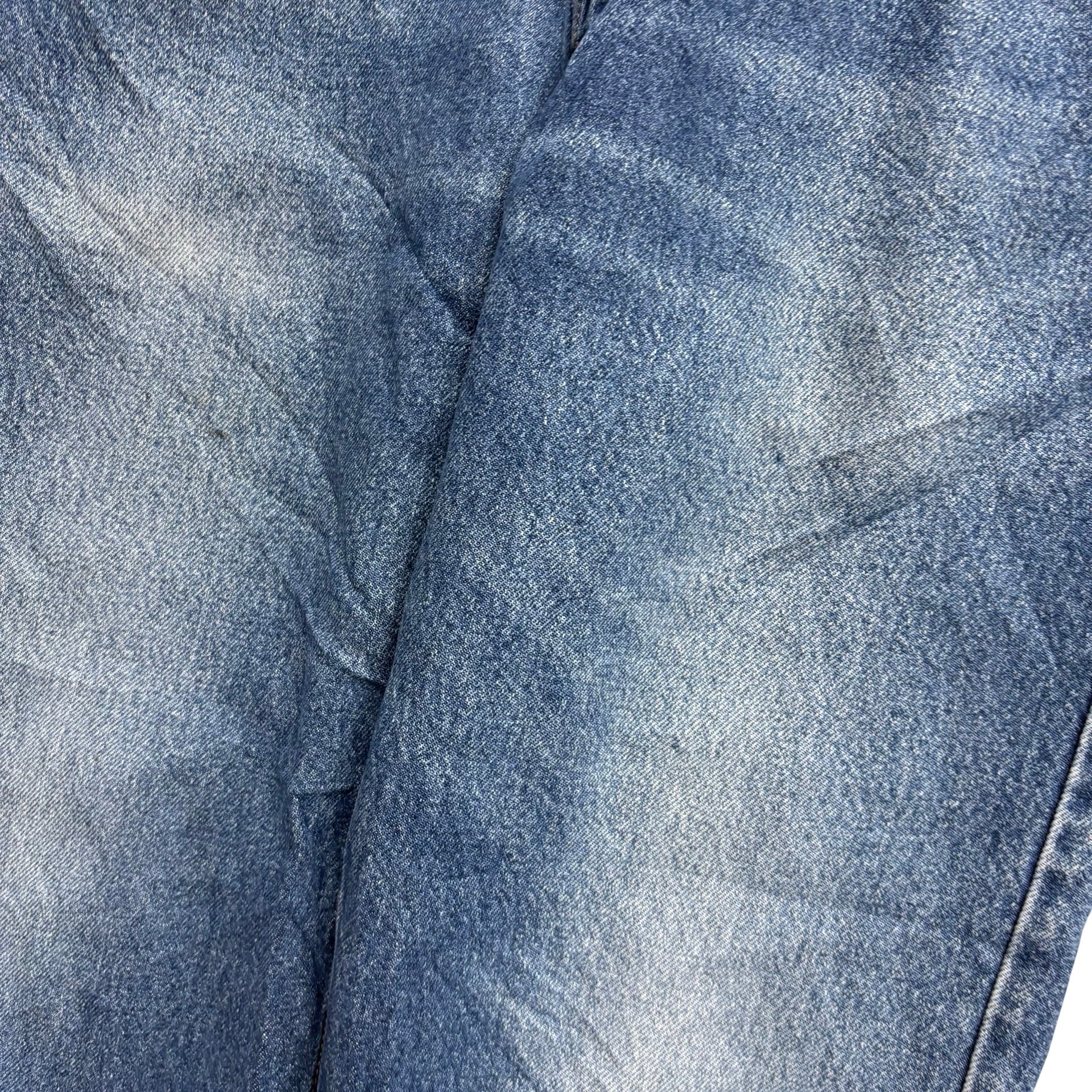 Levis 505 Jeans W36 L30 Mens Mid Blue Regular Straight Fit Vintage Denim