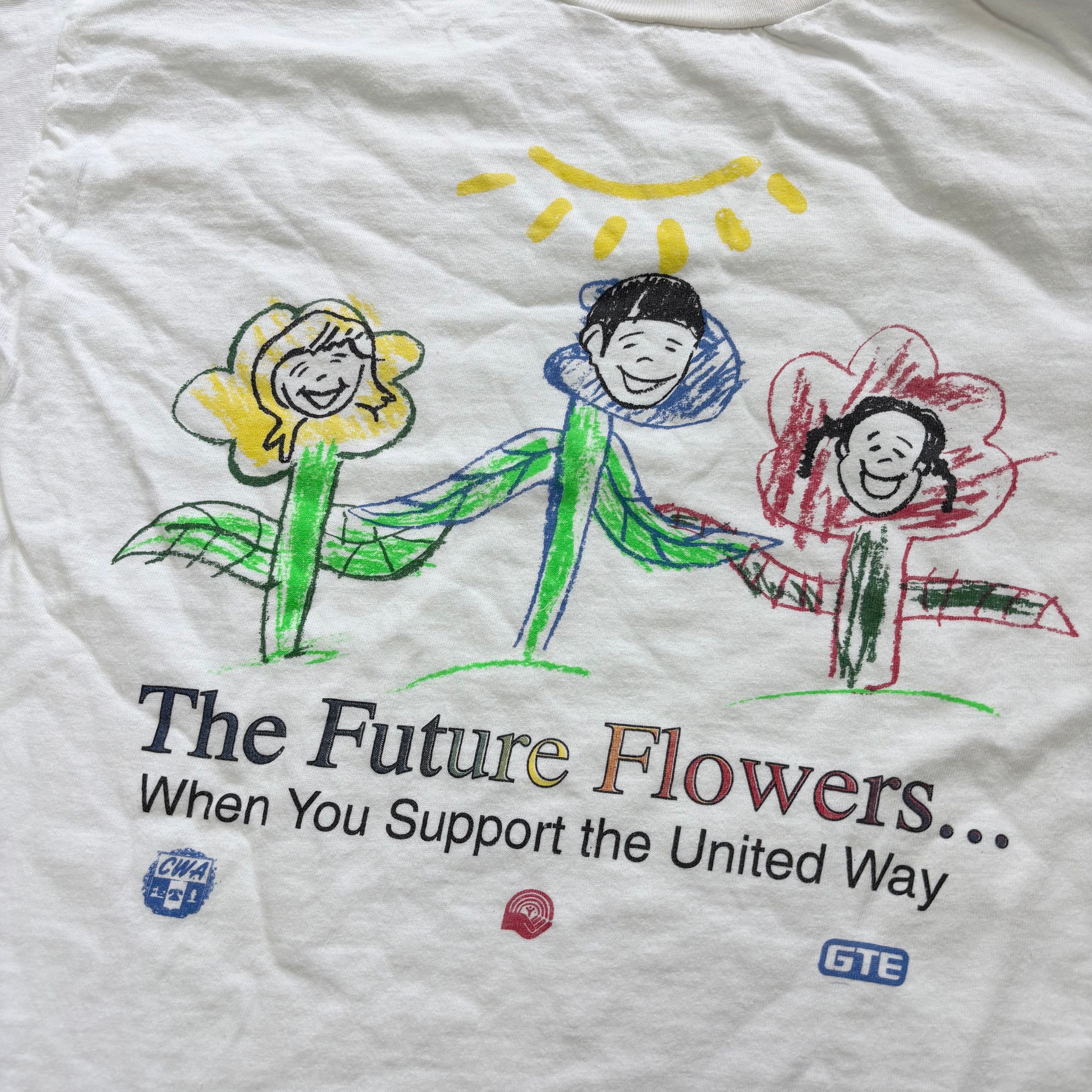 Vintage T Shirt Mens Large White Single Stitch Graphic Print 90s USA (E)
