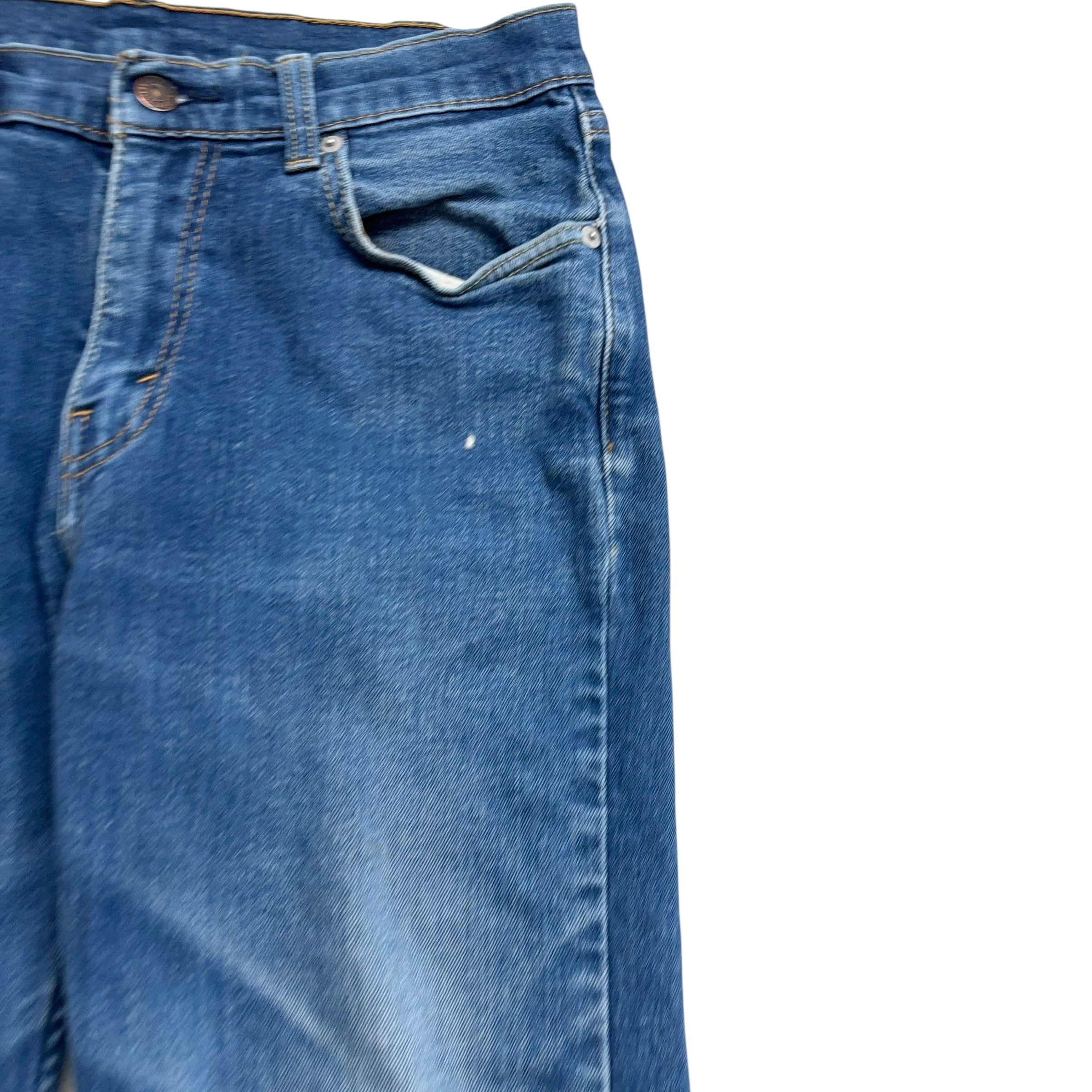 Levis 514 Jeans W31 L30 Mens Mid Blue Regular Straight Fit Stretch Denim (F)