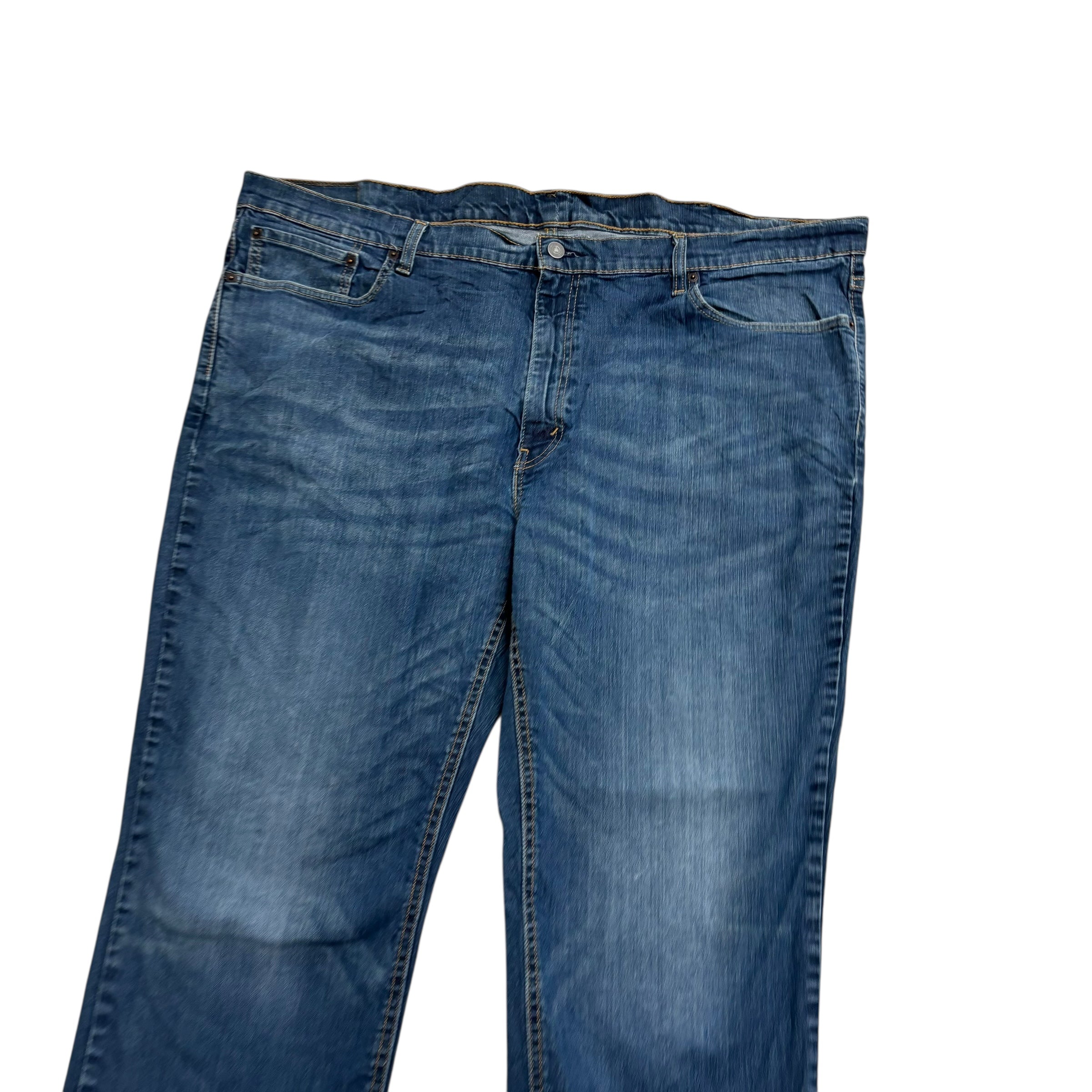 Levis 541 Jeans W48 L31 Mens Dark Blue Athletic Tapered Fit Stretch Denim