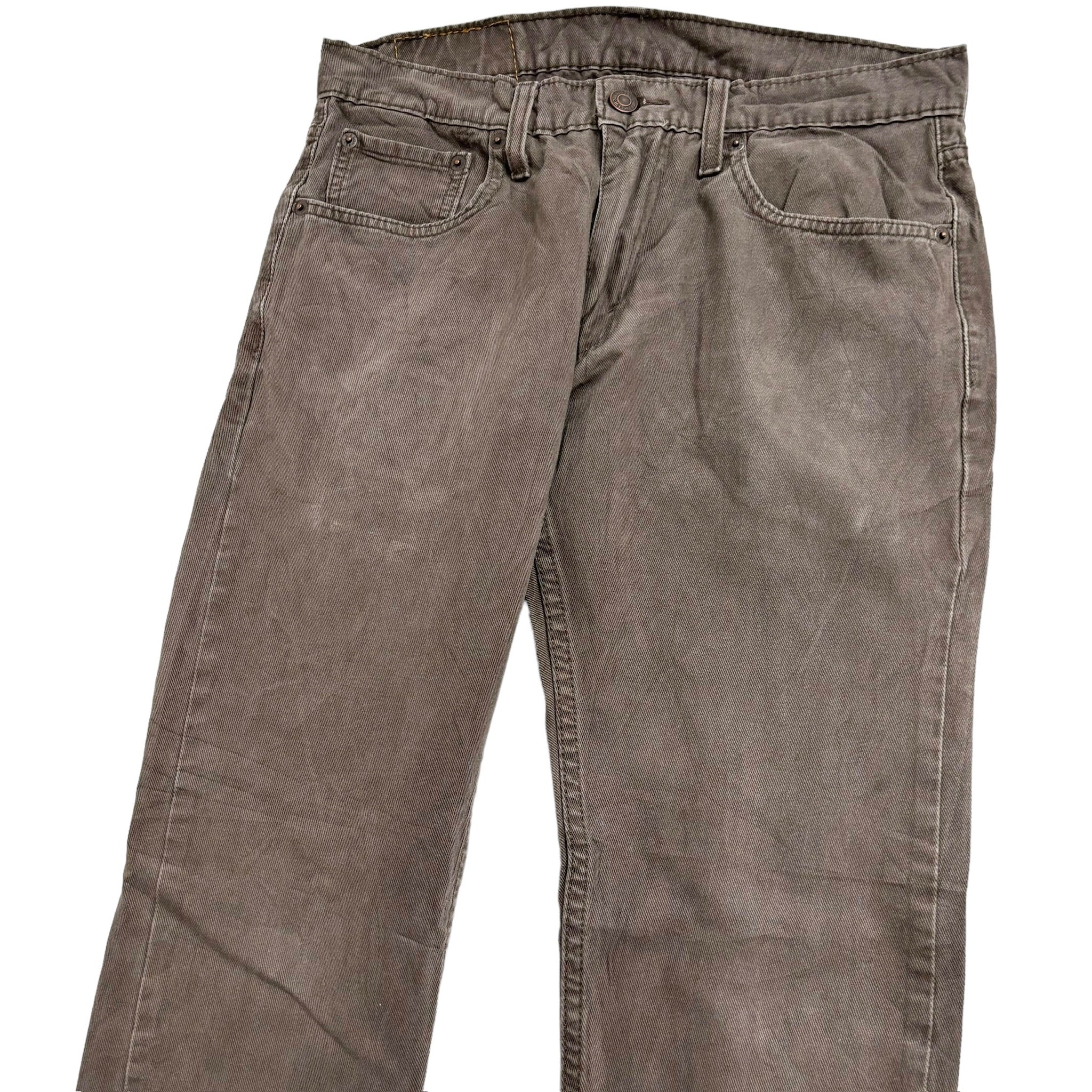 Levis 512 Trousers W30 L27 Mens Brown Slim Taper Fit Stretch Cotton Pants