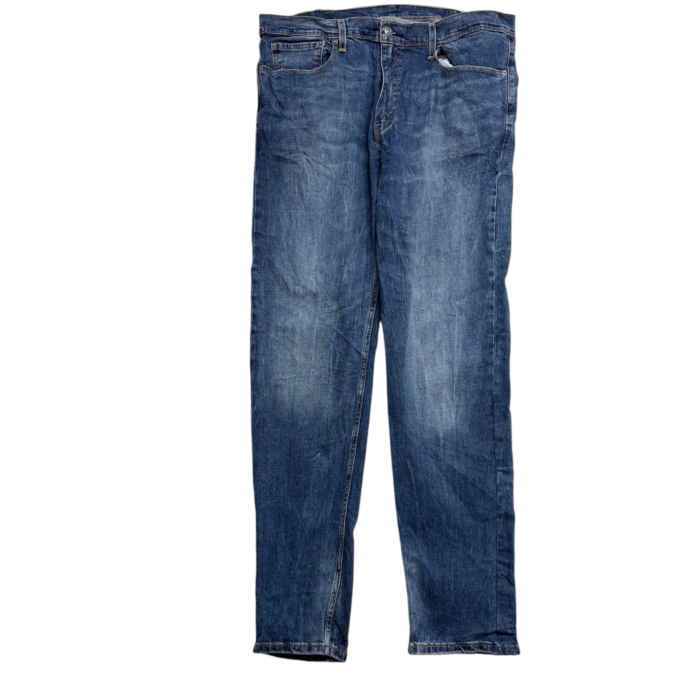 Levis 502 Jeans W38 L36 Mens Mid Blue Regular Tapered Fit Stretch Denim