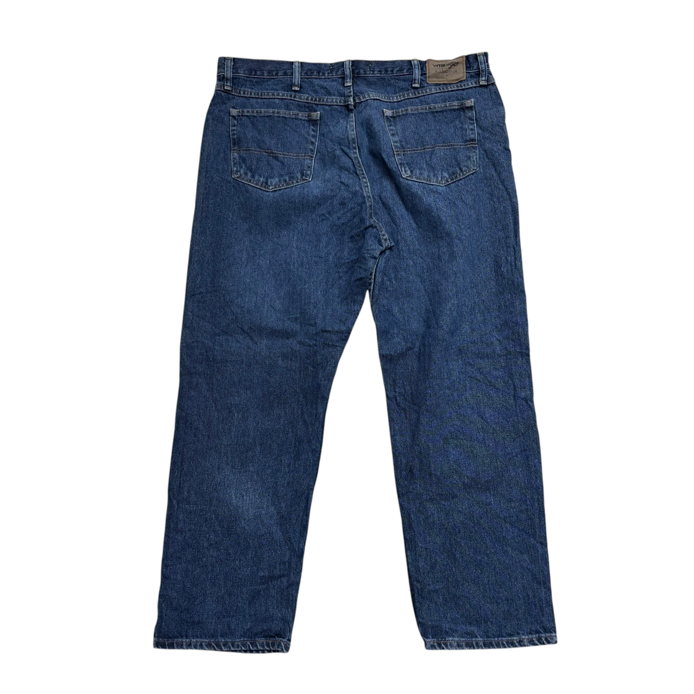 Wrangler Jeans W40 L30 Mens Mid Blue Baggy Relaxed Straight Fit Denim (E)