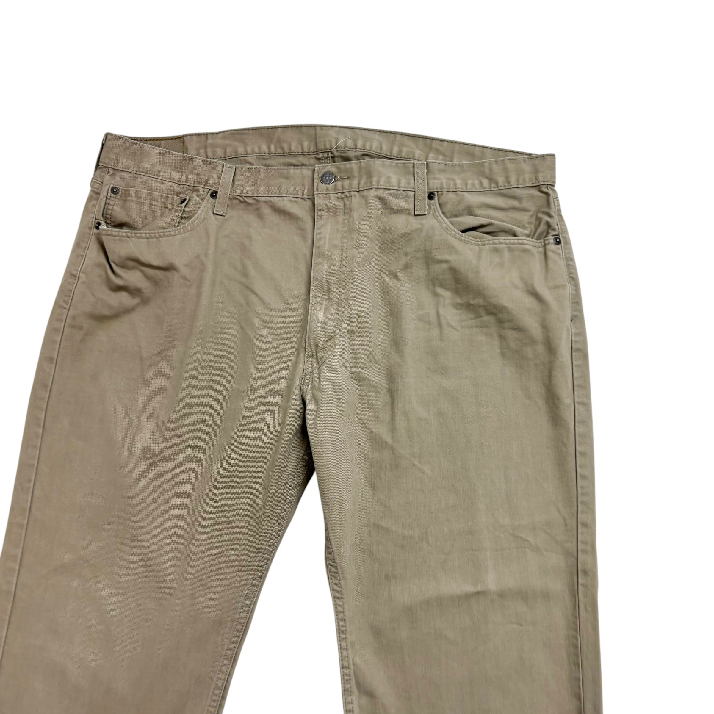 Levis 559 Trousers W44 L30 Mens Beige Baggy Relaxed Straight Fit Cotton Pants