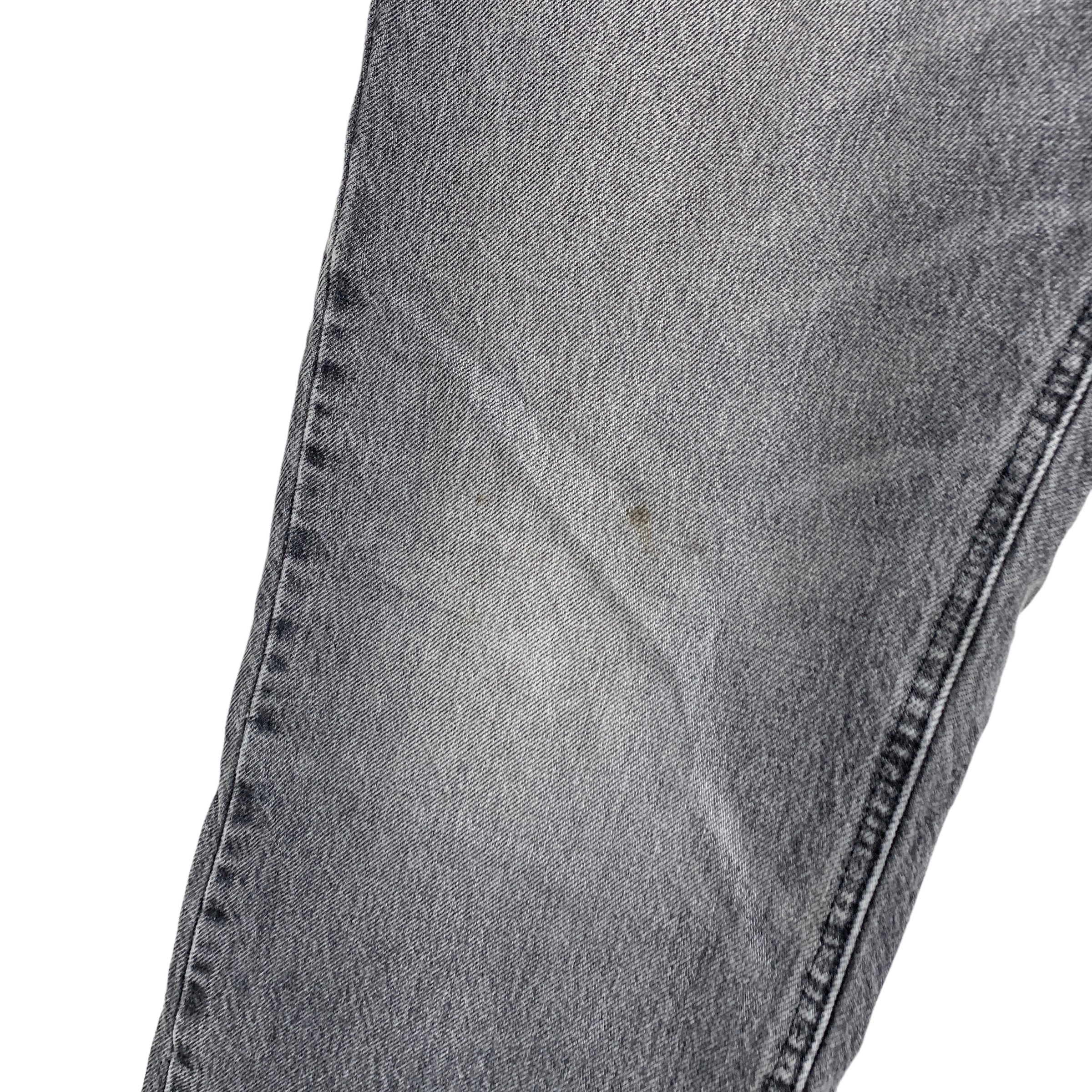 Levis Jeans W36 L30 Mens Grey Regular Straight Fit Denim