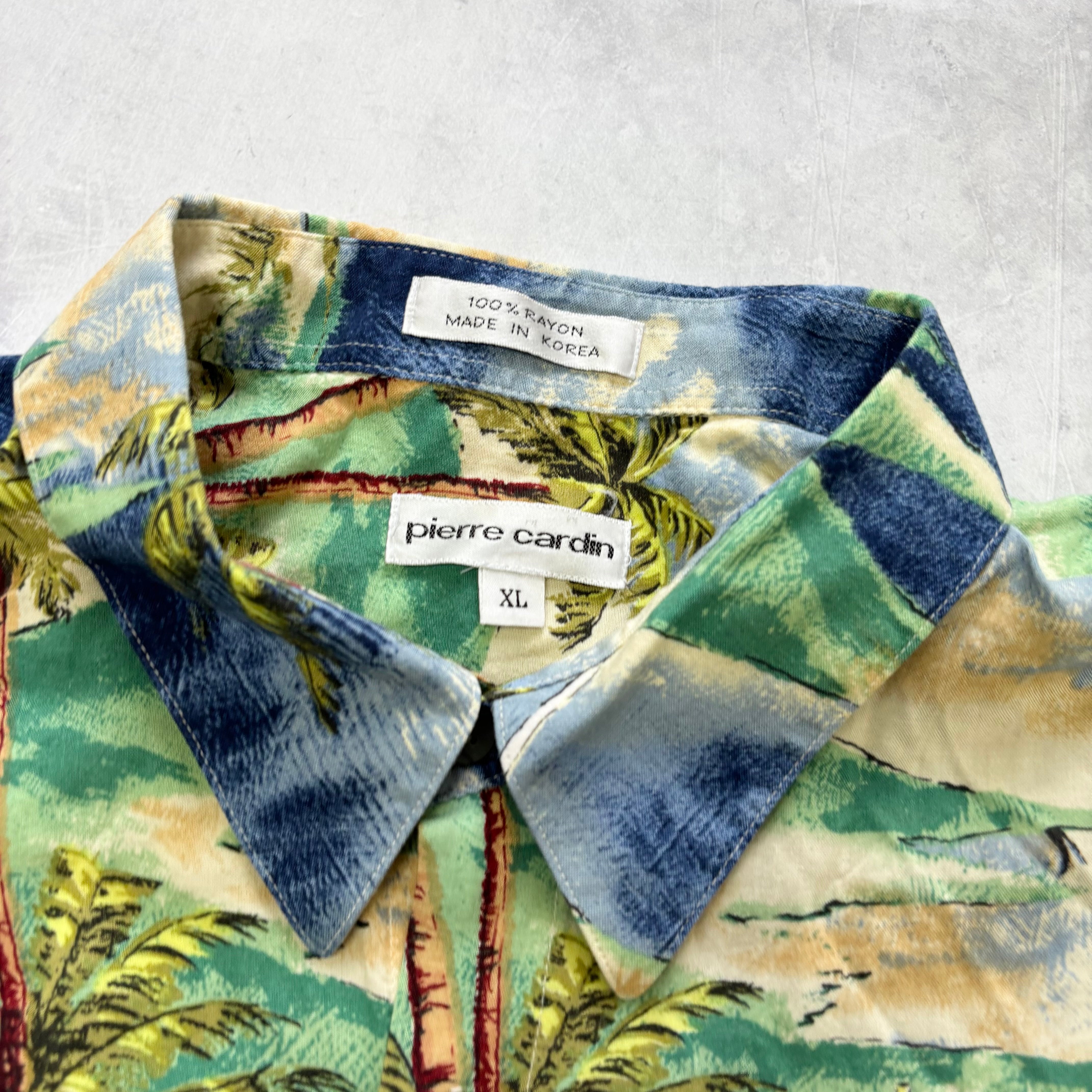 Vintage Hawaiian Shirt Mens XL Multi Floral Aloha Short Sleeve Rayon (E)