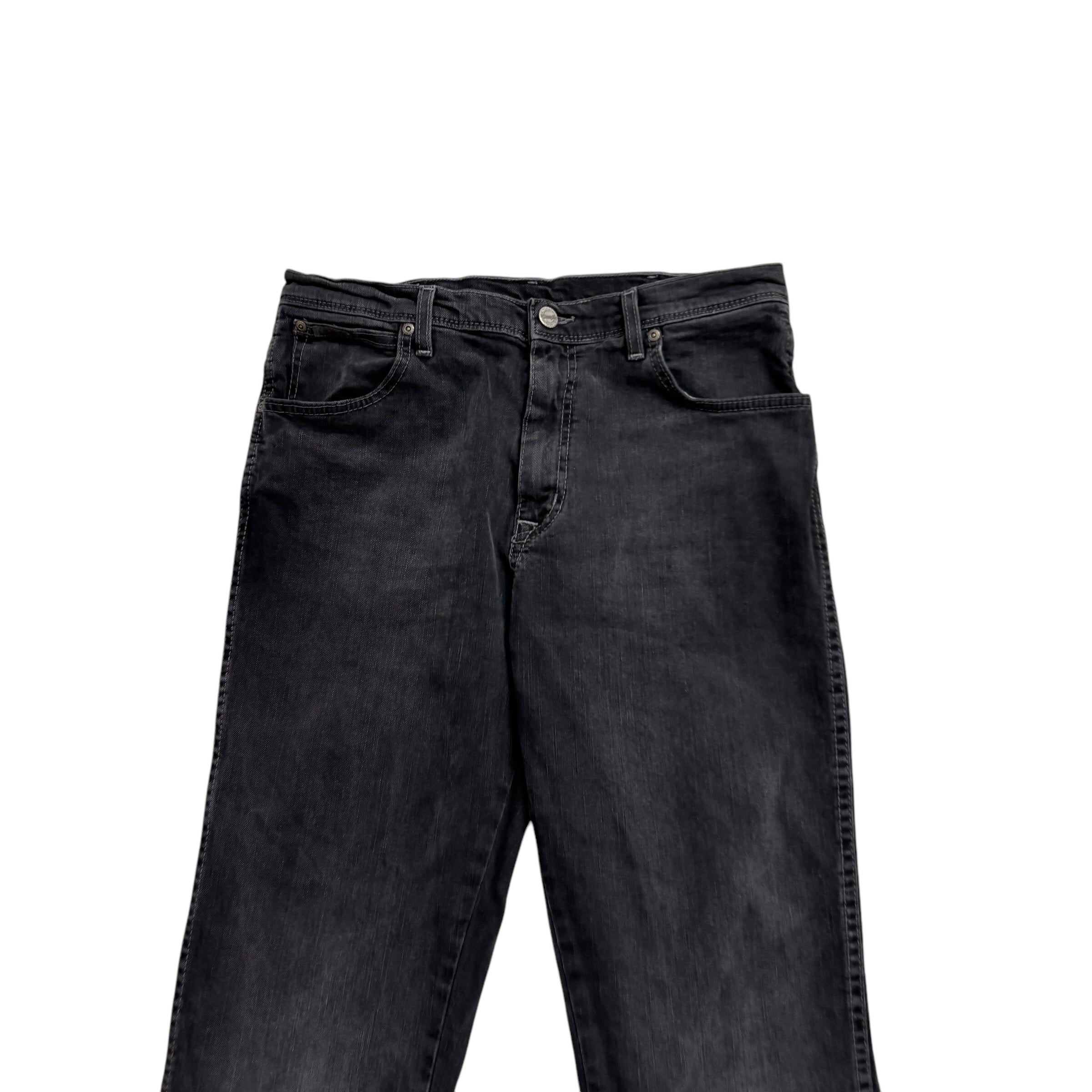 Wrangler Texas Stretch Jeans W32 L32 Mens Black Stretch Denim (F)