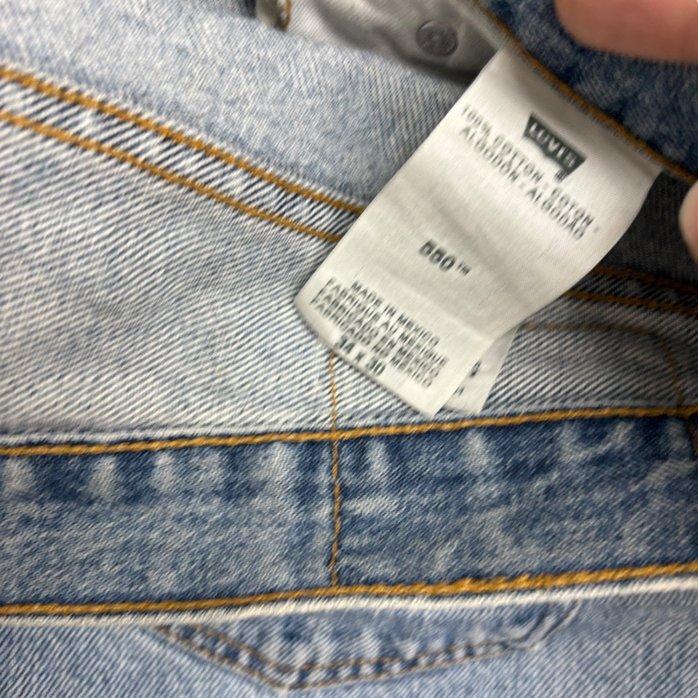 Levis 550 Jeans W34 L30 Mens Light Blue Baggy Relaxed Straight Vintage Denim (F)