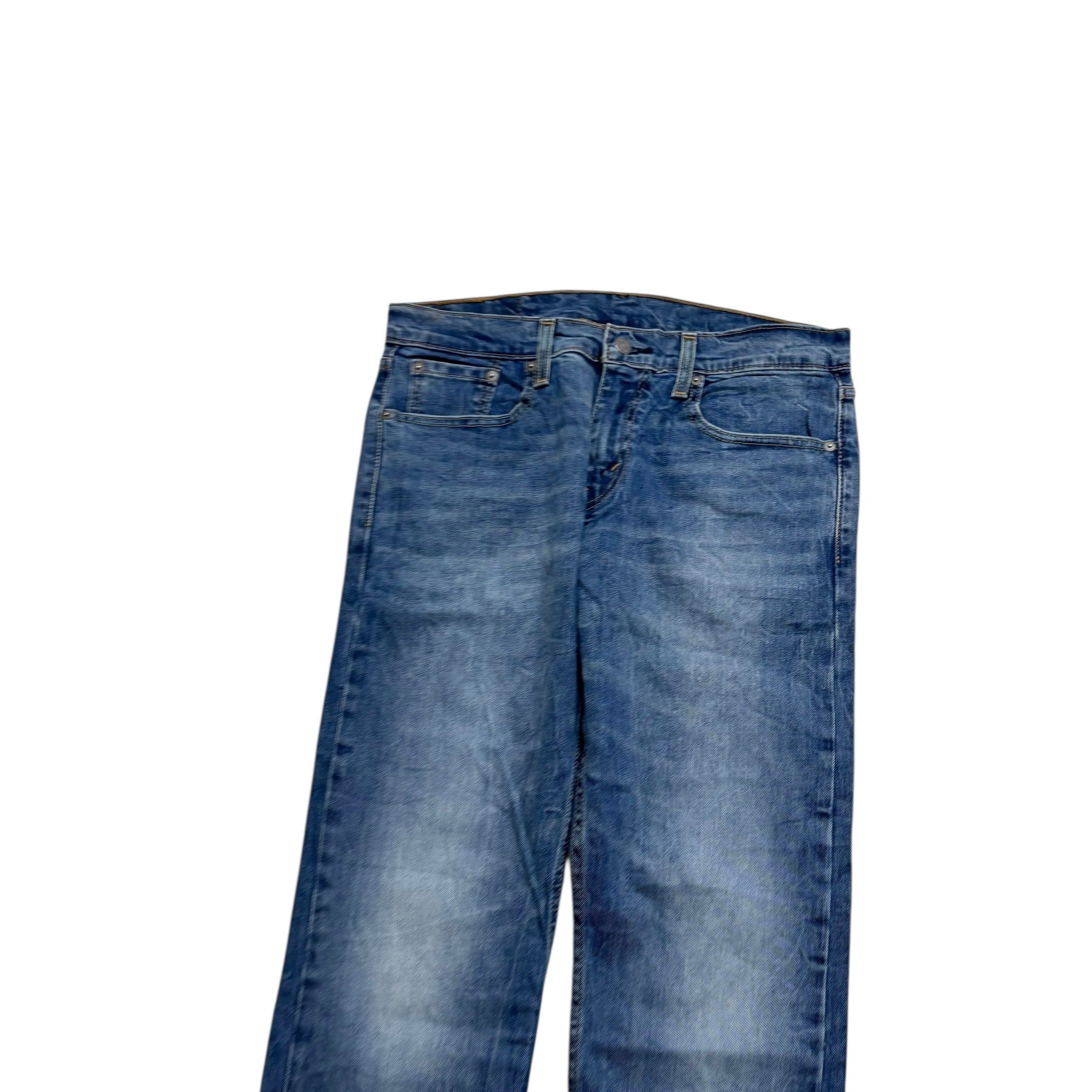 Levis 502 Jeans W31 L27 Mens Mid Blue Regular Tapered Fit Stretch Denim (E)