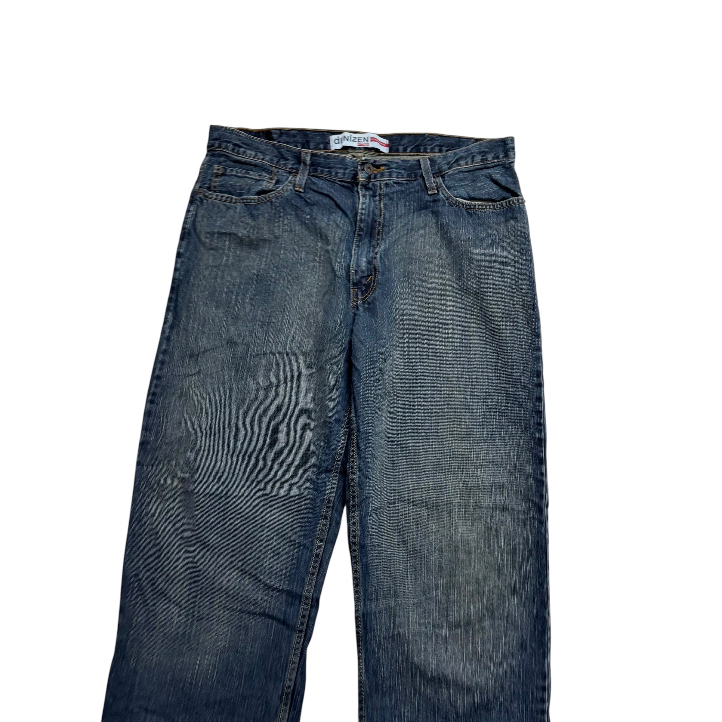 Levis Denizen Jeans W38 L32 Mens Dark Blue Relaxed Baggy Fit Vintage Denim (E)