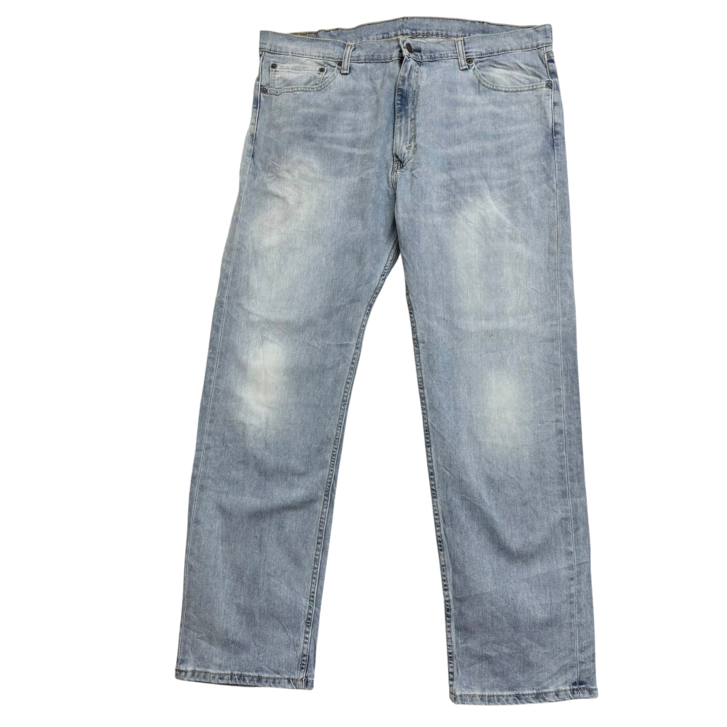 Levis 505 Jeans W40 L32 Mens Light Blue Regular Straight Fit Denim