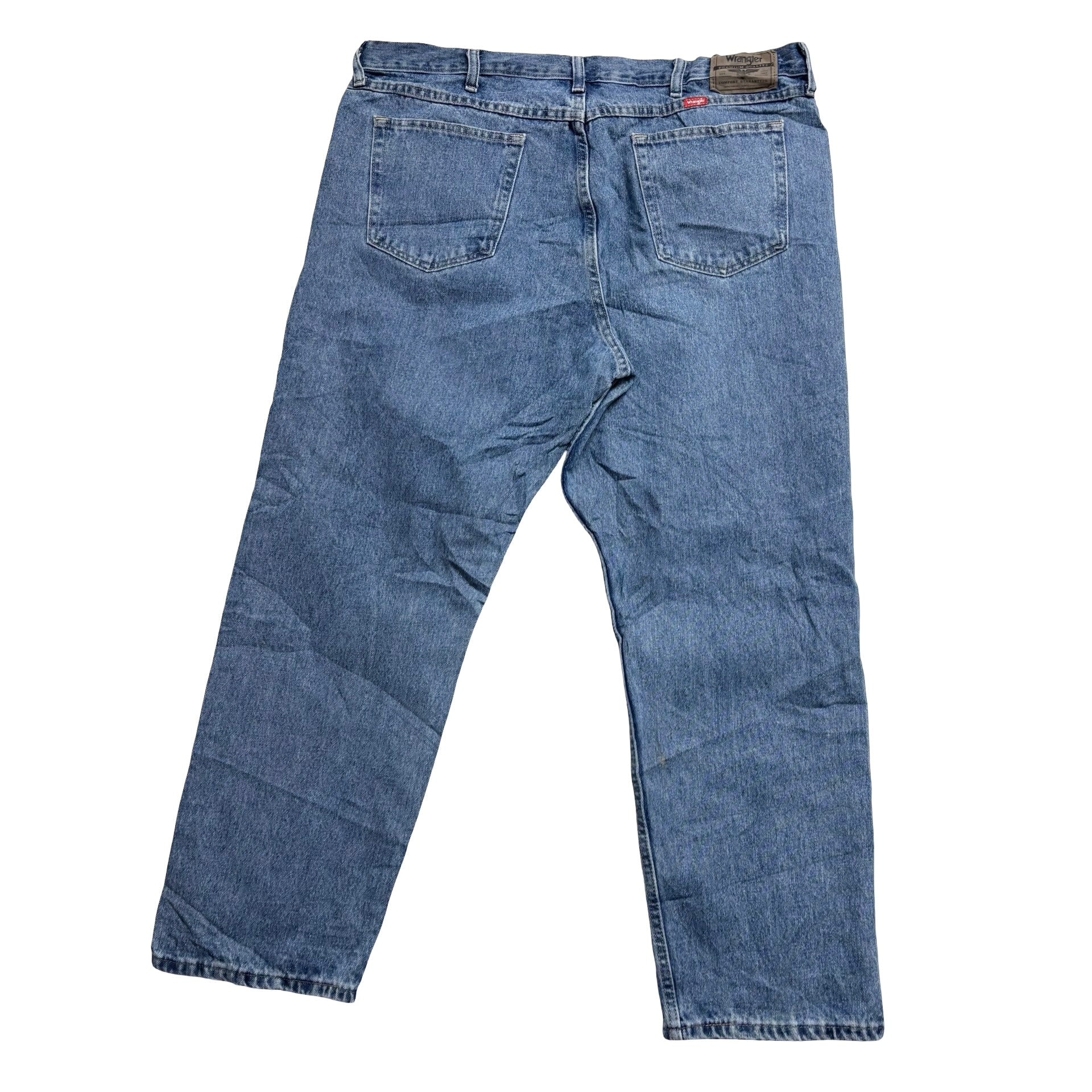 Wrangler Jeans W40 L30 Mens Light Blue Relaxed Straight Fit Denim (E)