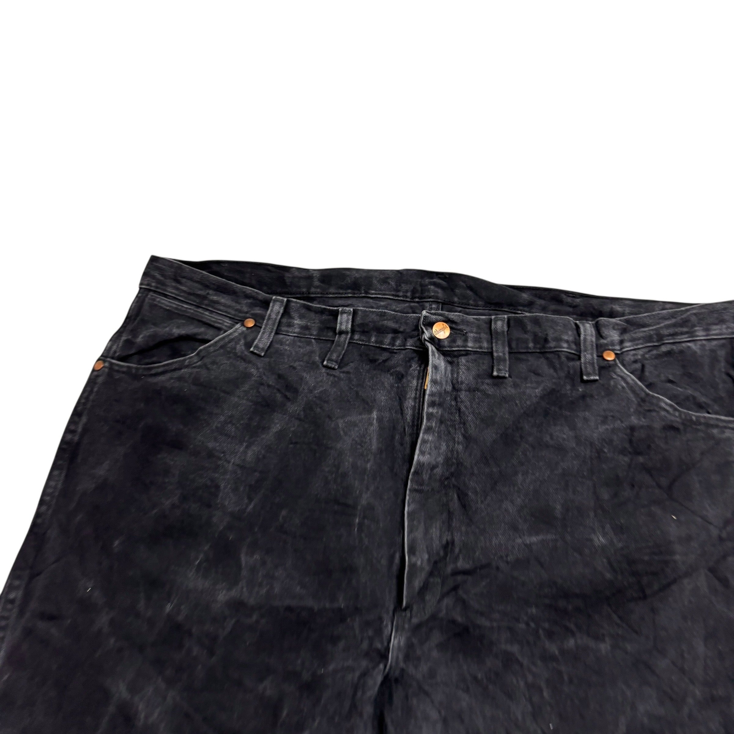 Wrangler Jeans Cowboy Cut W44 L32 Mens Black 13MWZ Original Fit Denim