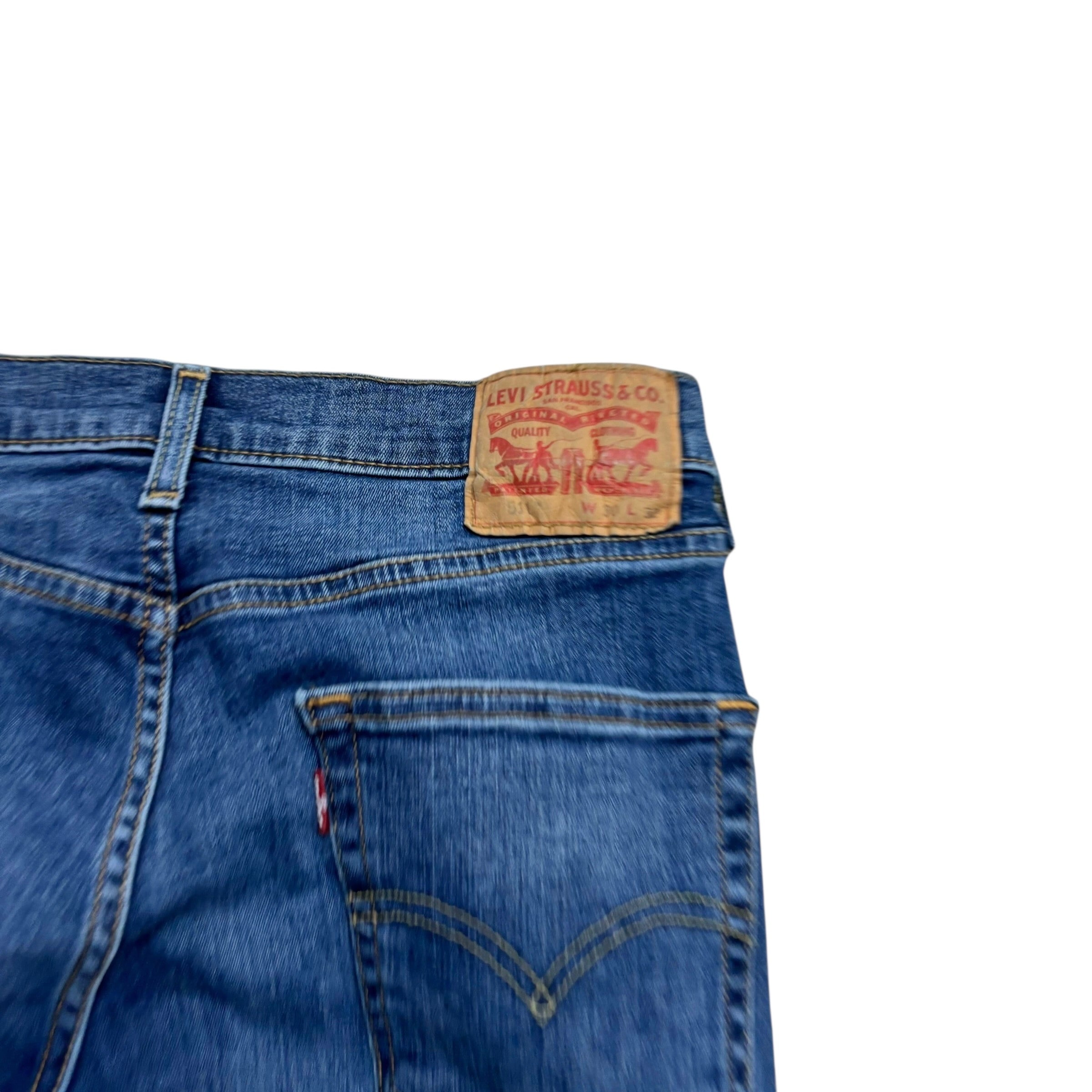 Levis 511 Jeans W30 L32 Mens Mid Blue Slim Fit Stretch Denim (E)