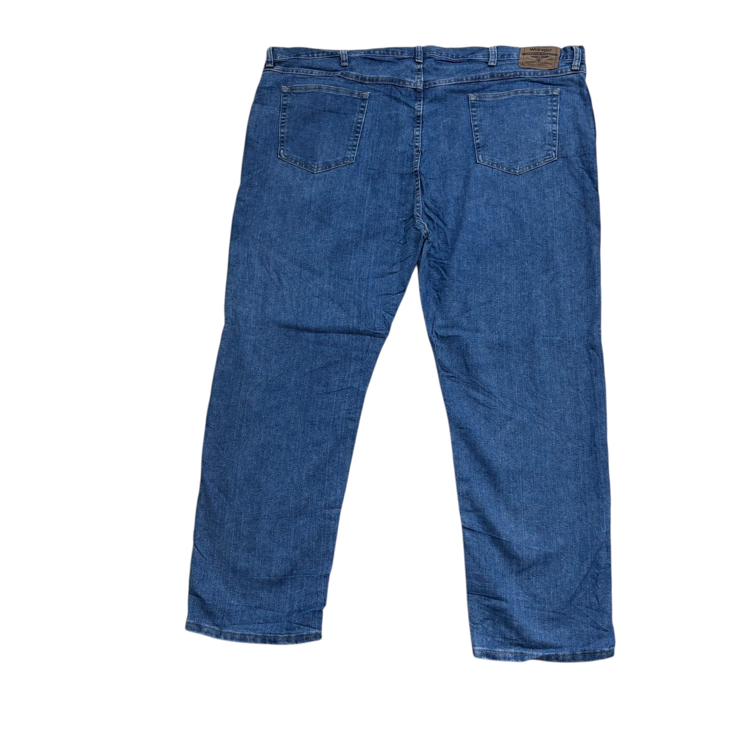 Wrangler Jeans W48 L30 Mens Mid Blue Regular Straight Fit Denim (E)