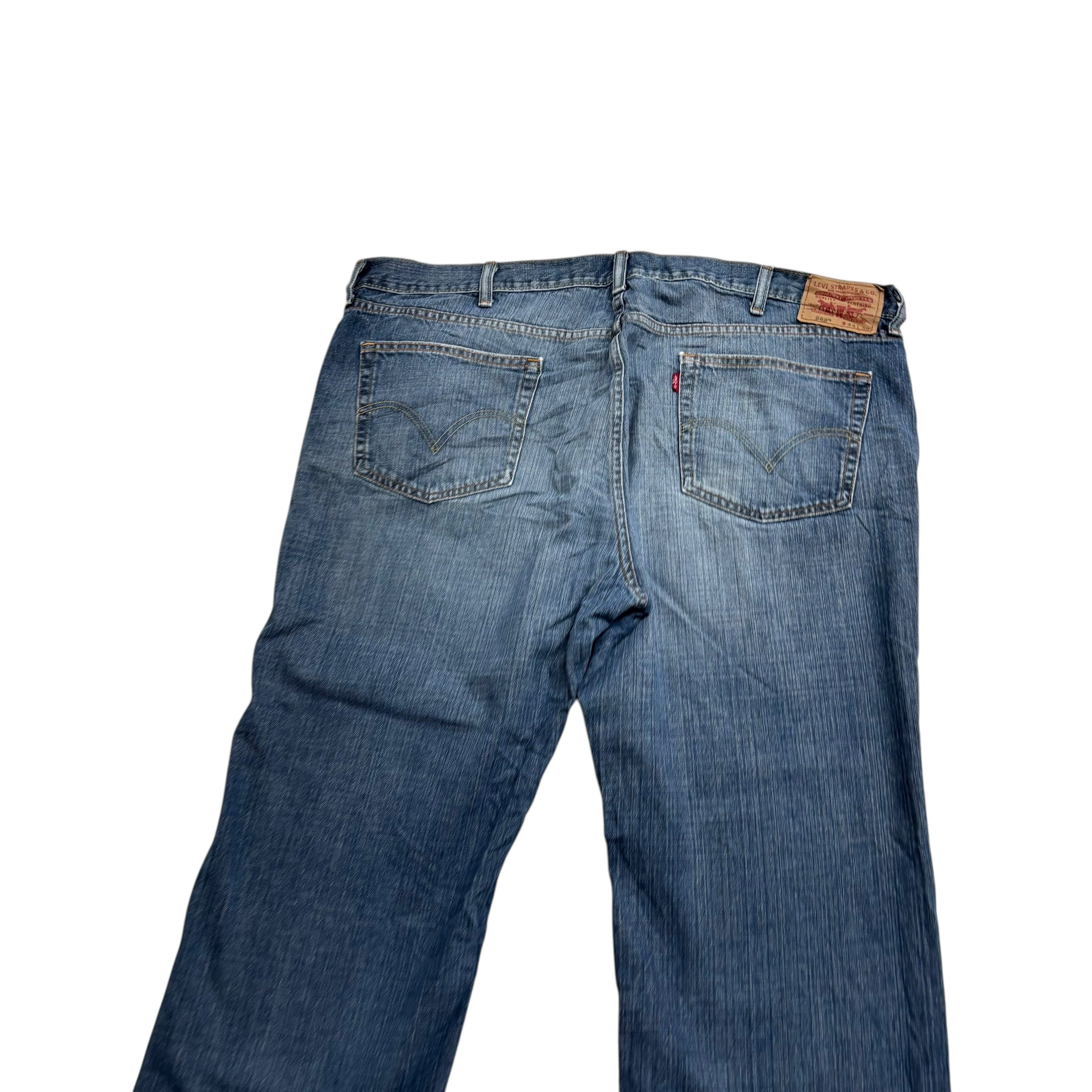 Levis 559 Jeans W44 L30 Mens Mid Blue Baggy Relaxed Straight Fit Vintage Denim