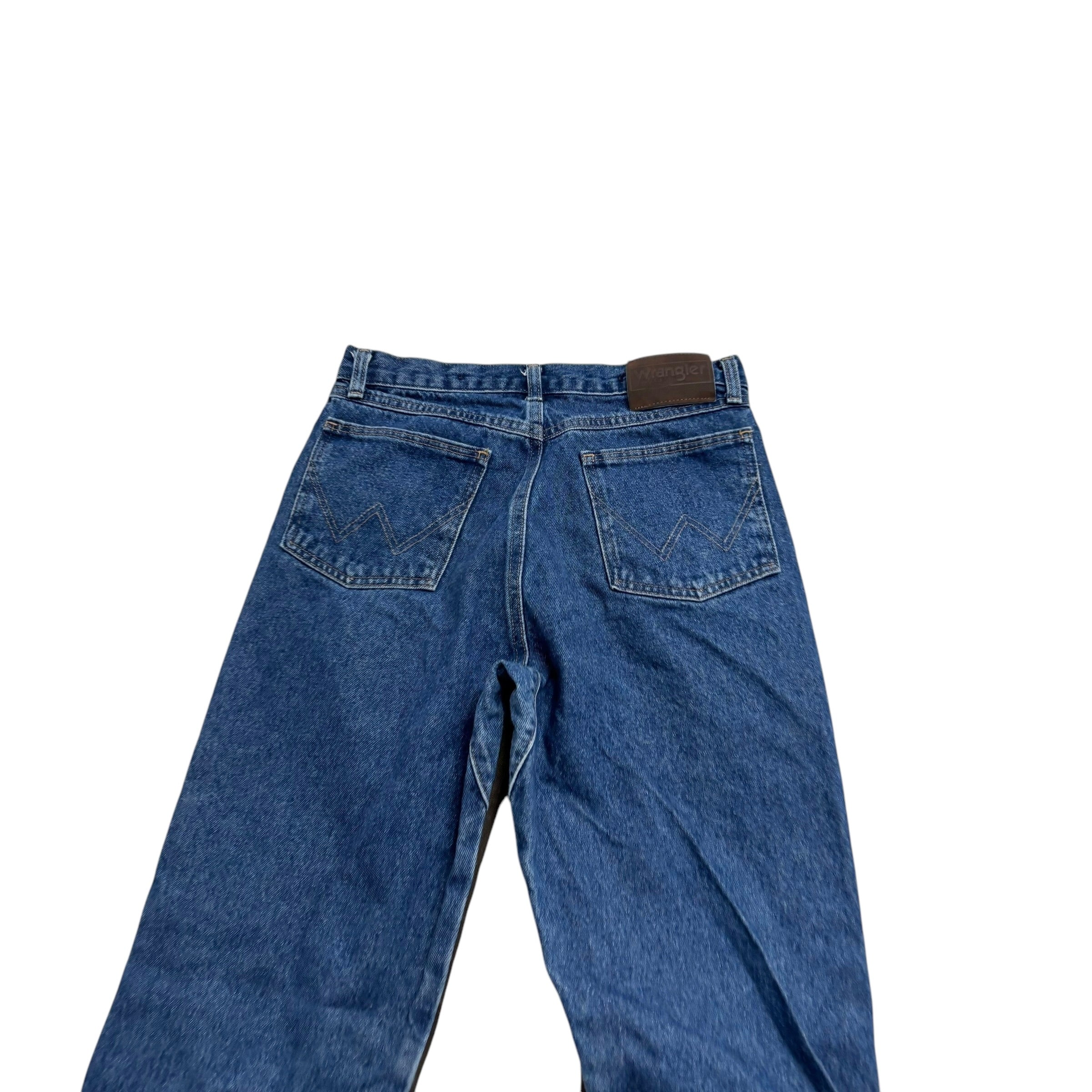 Wrangler Jeans W29 L32 Mens Mid Blue Regular Straight Fit Denim (E)