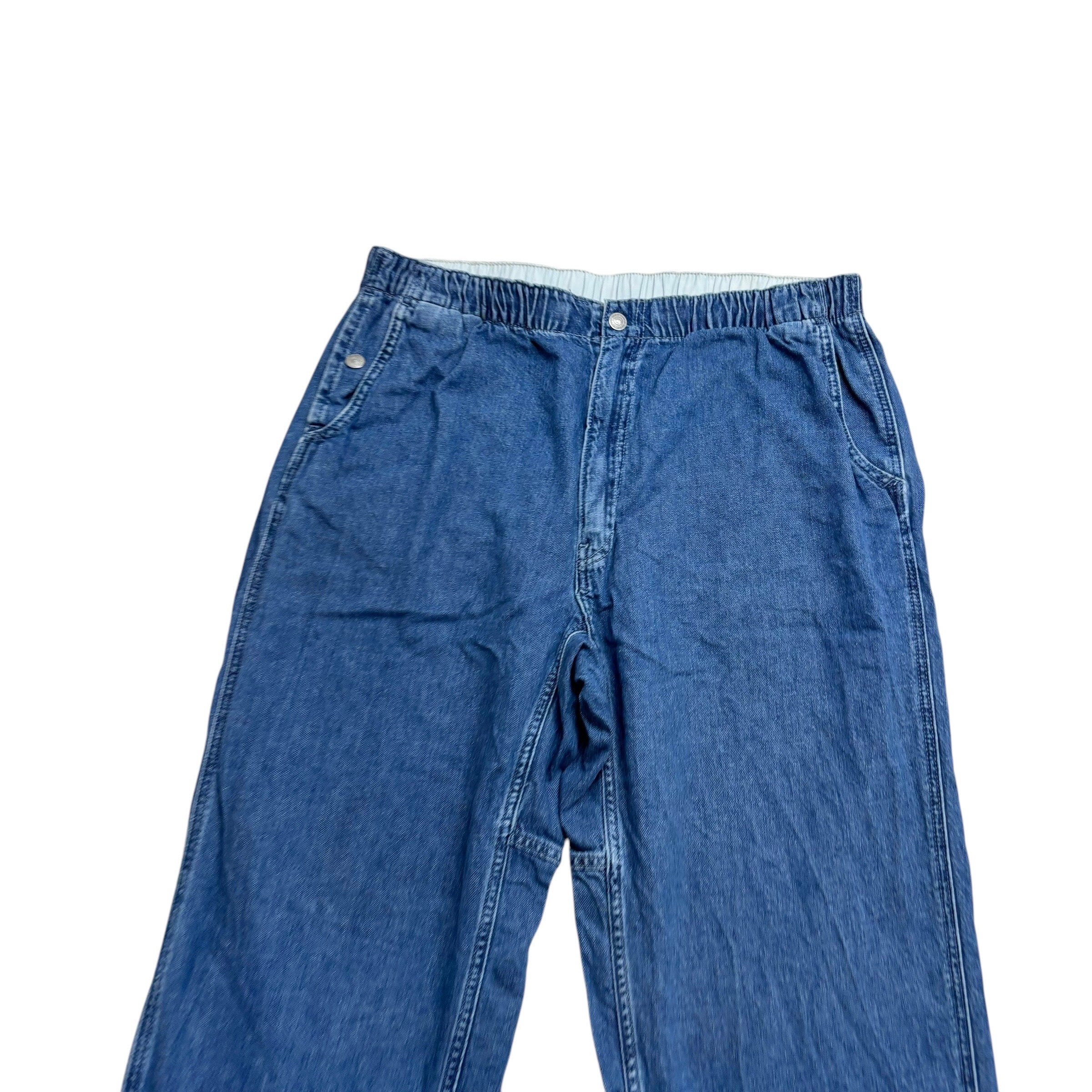 Levis Stay Loose Boxer Taper Jeans XL Mens Mid Blue Relaxed Fit Denim (E)