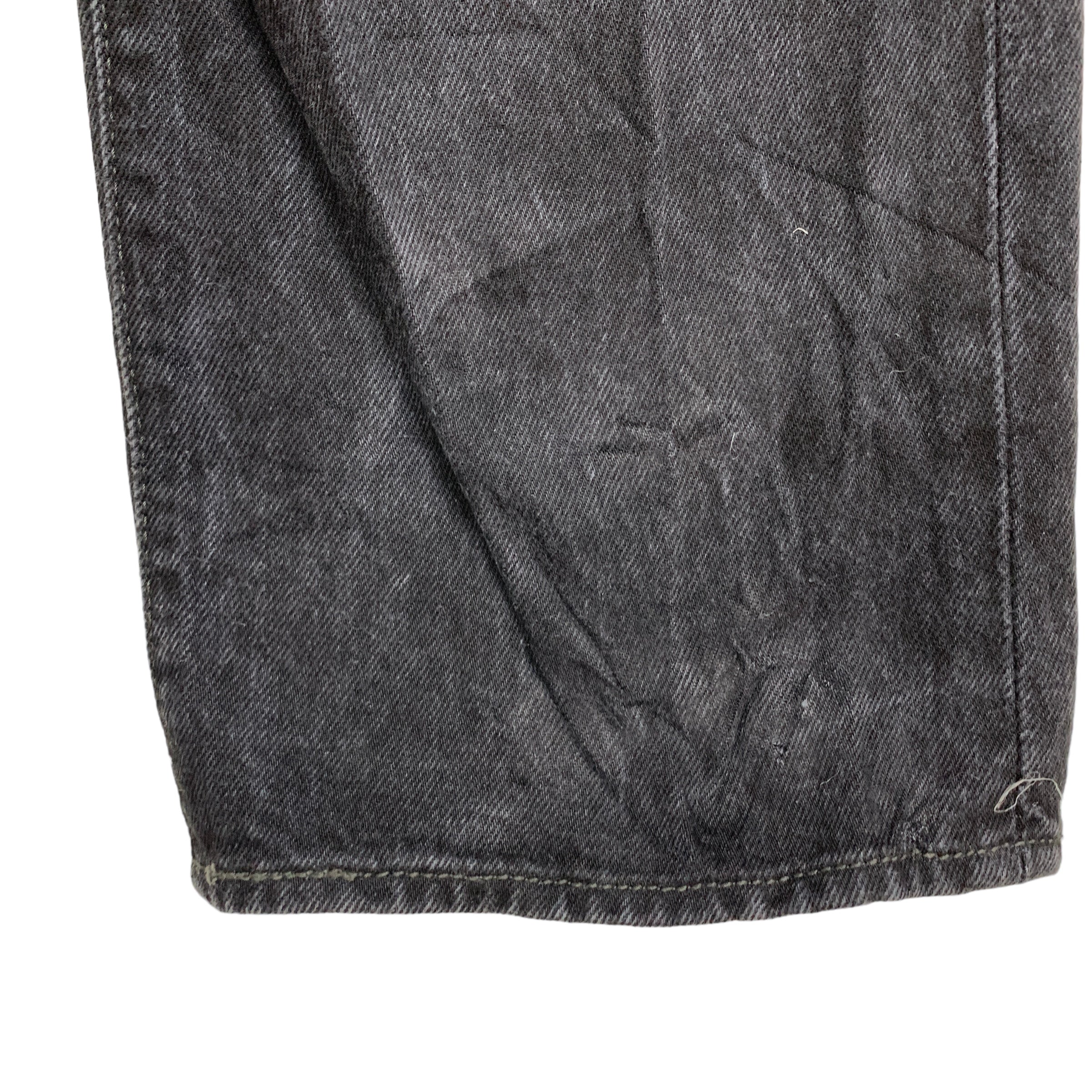 Levis 501 Jeans W36 L34 Mens Charcoal Black Regular Straight Fit Denim