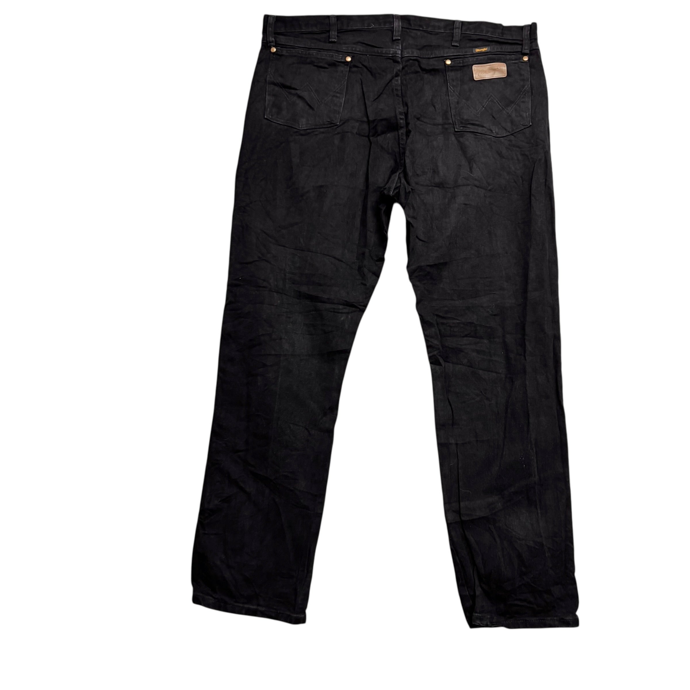 Wrangler Jeans Cowboy Cut W42 L34 Mens Black 13MWZ Original Fit Denim (E)