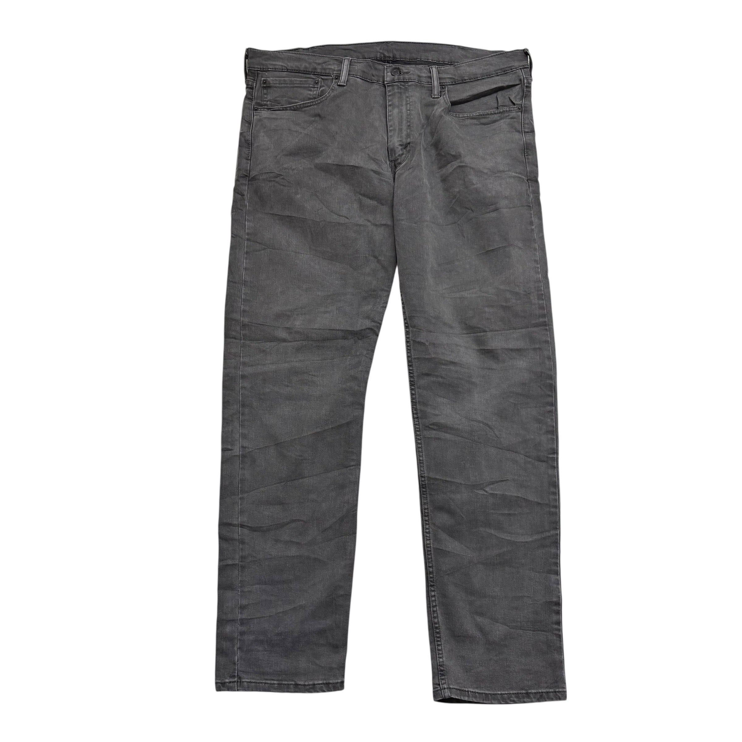 Levis 502 Jeans W40 L32 Mens Grey Regular Tapered Fit Stretch Denim