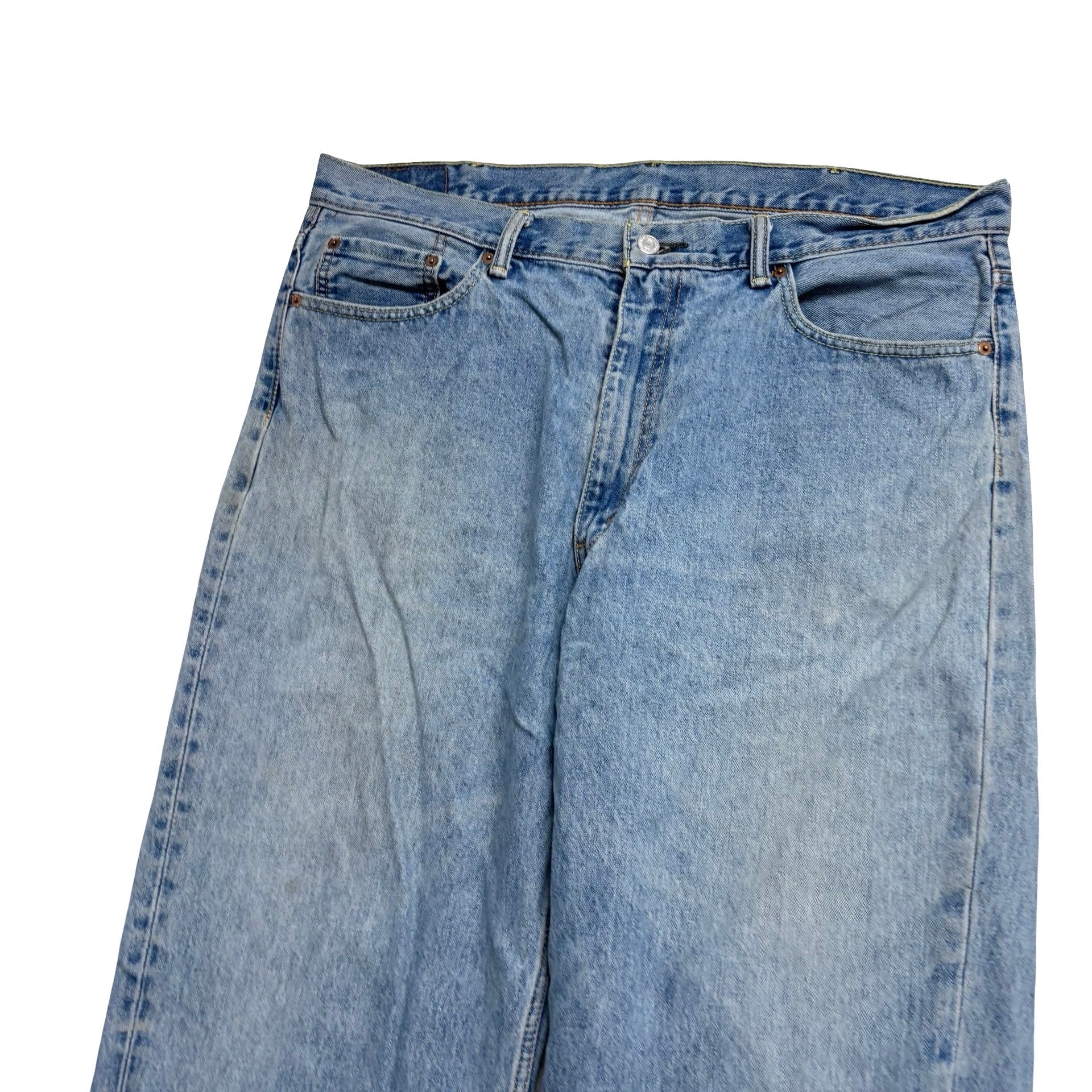 Levis 550 Jeans W40 L30 Mens Light Blue Baggy Relaxed Straight Fit Denim