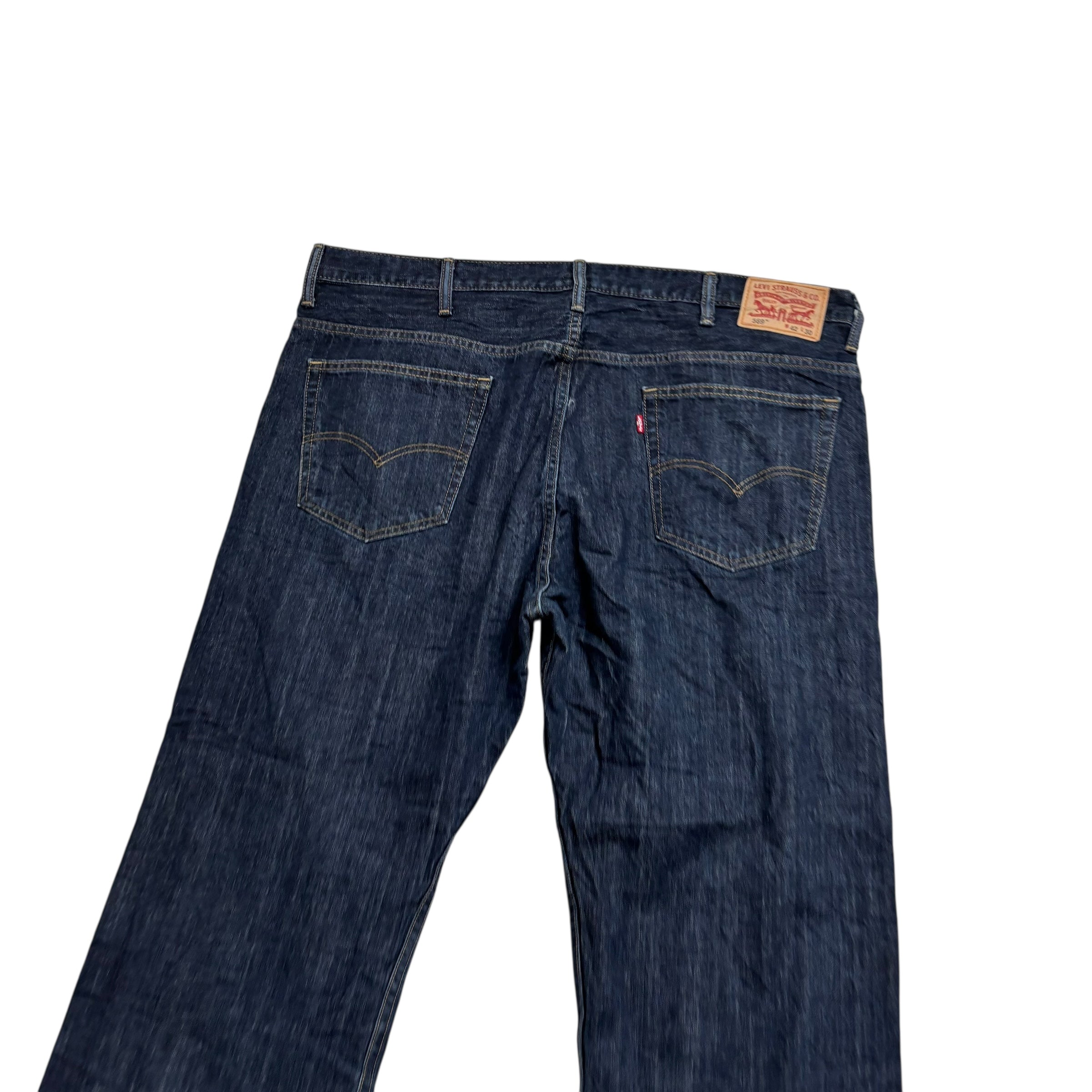 Levis 569 Jeans W42 L30 Mens Dark Blue Baggy Relaxed Straight Fit Denim (E)