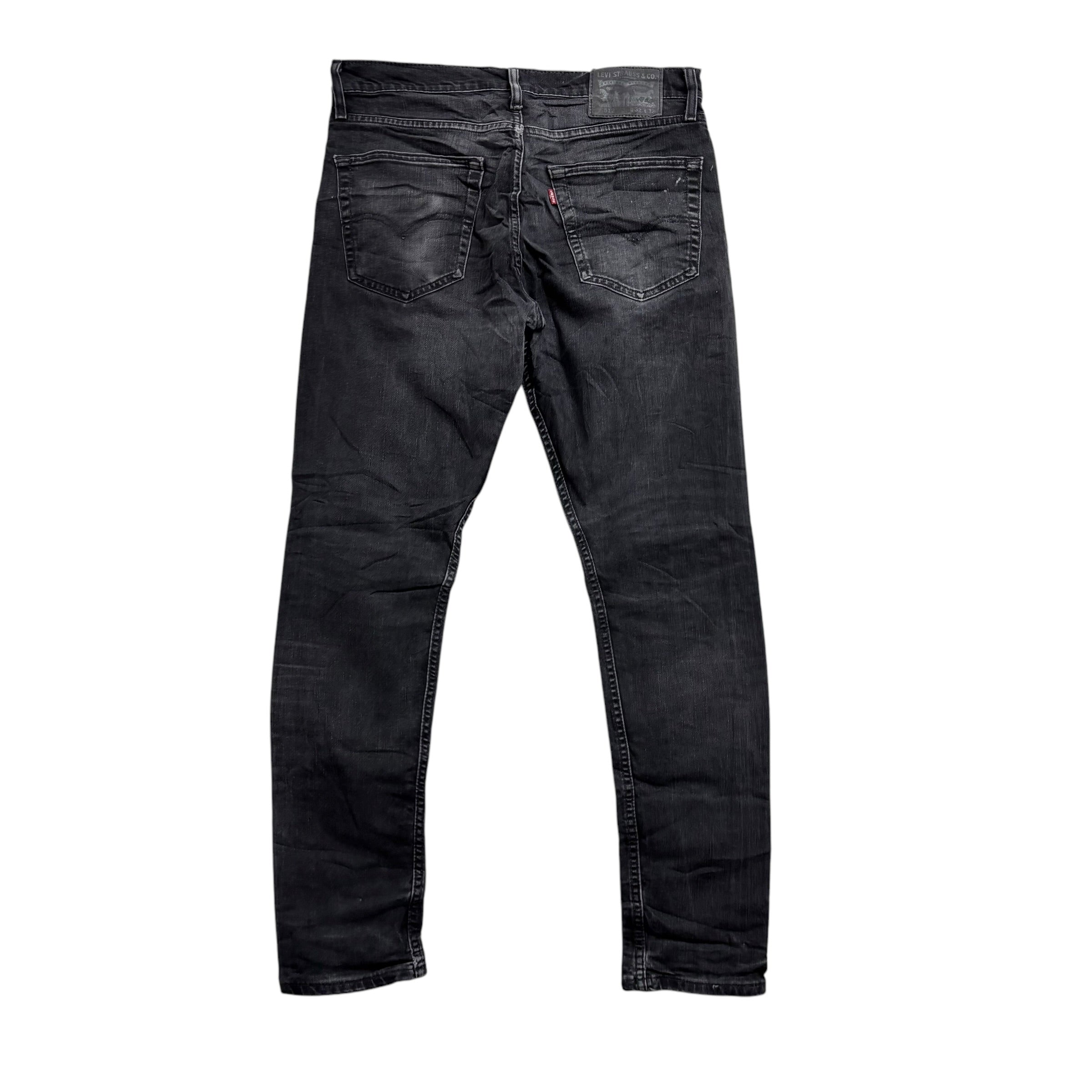 Levis 512 Jeans W30 L30 Mens Black Slim Tapered Fit Stretch Denim (F)