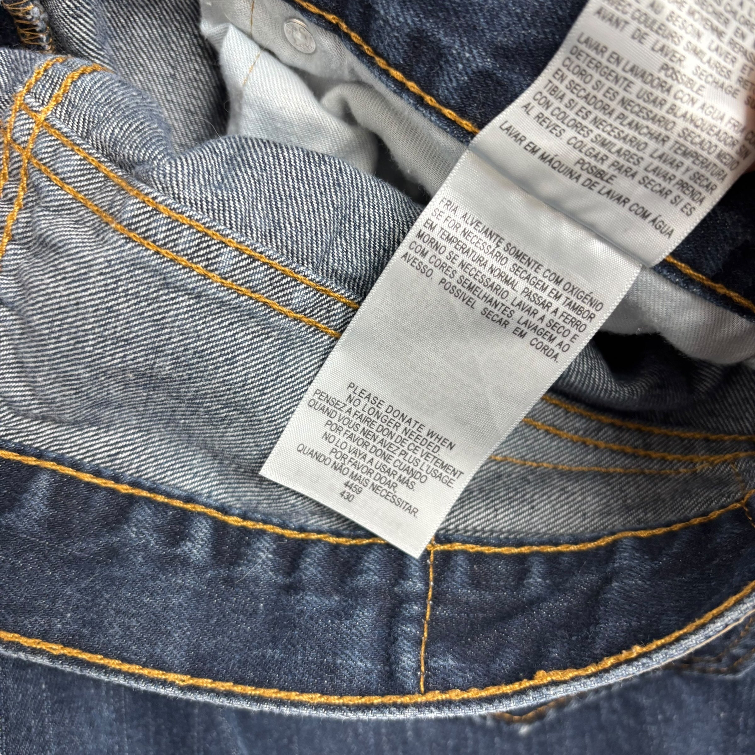 Levis 559 Jeans W34 L30 Mens Dark Blue Baggy Relaxed Straight Vintage Denim (E)