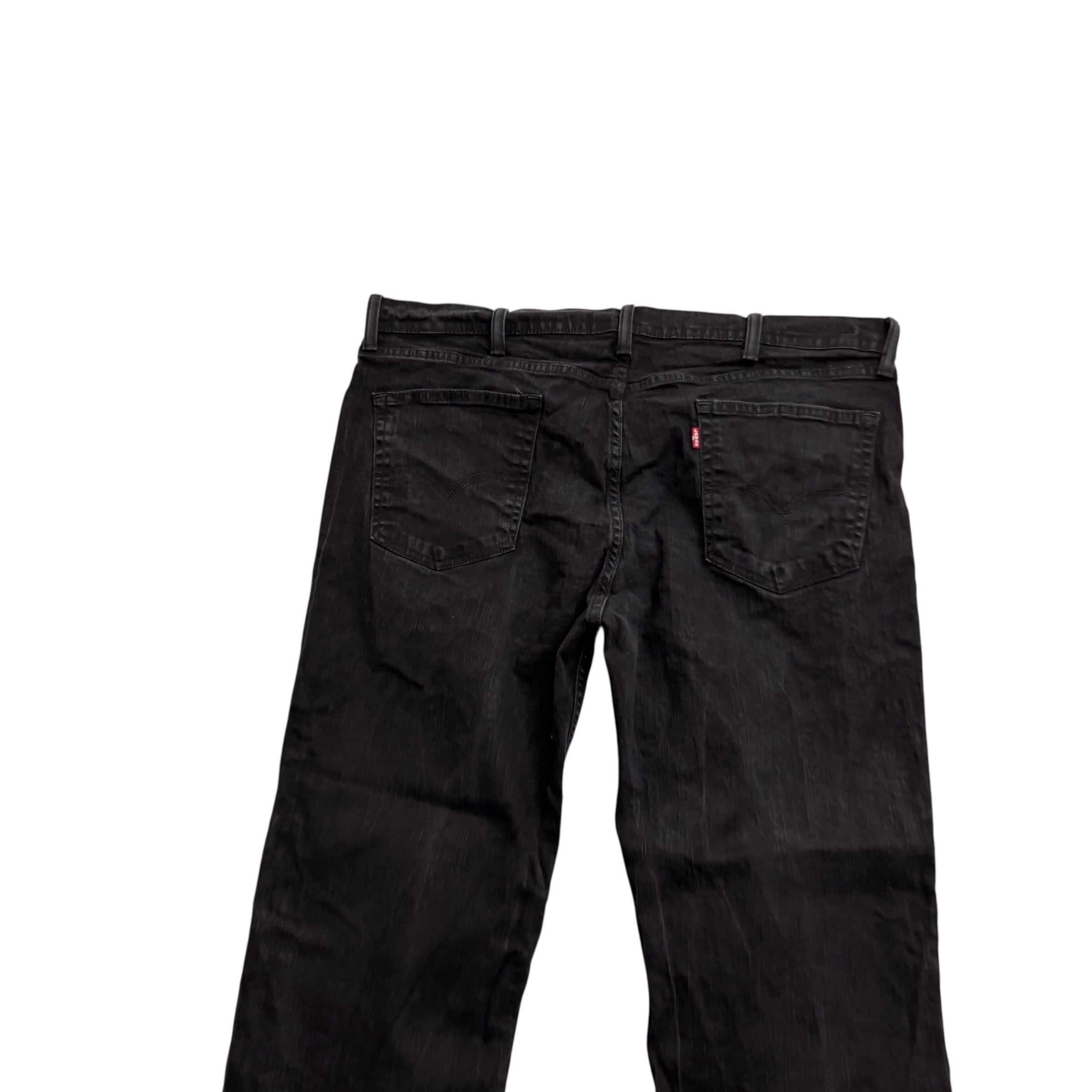 Levis 559 Jeans W40 L29 Mens Black Baggy Relaxed Straight Fit Stretch Denim