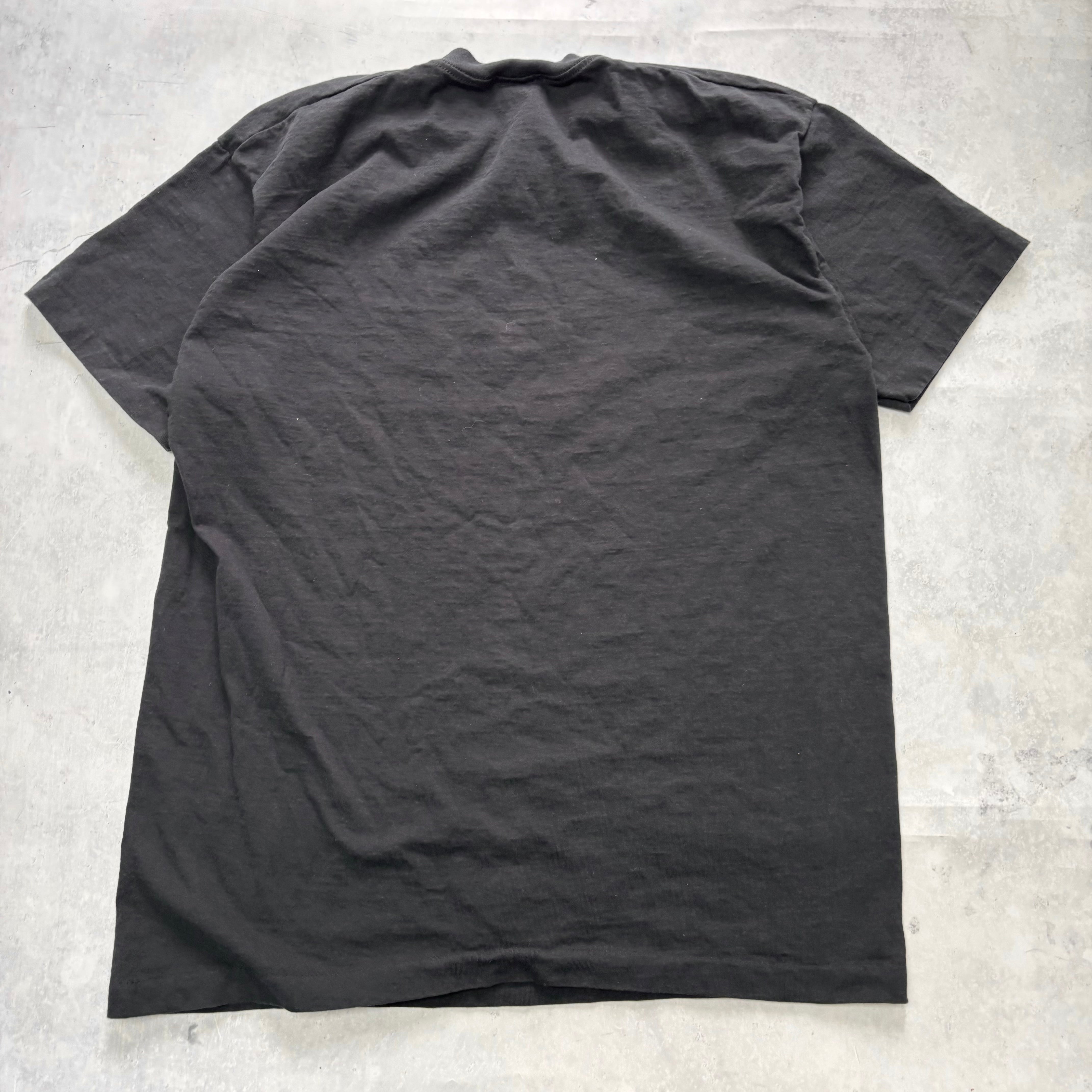 Vintage T Shirt Mens XL Black Single Stitch Graphic Print 90s Circus (E)