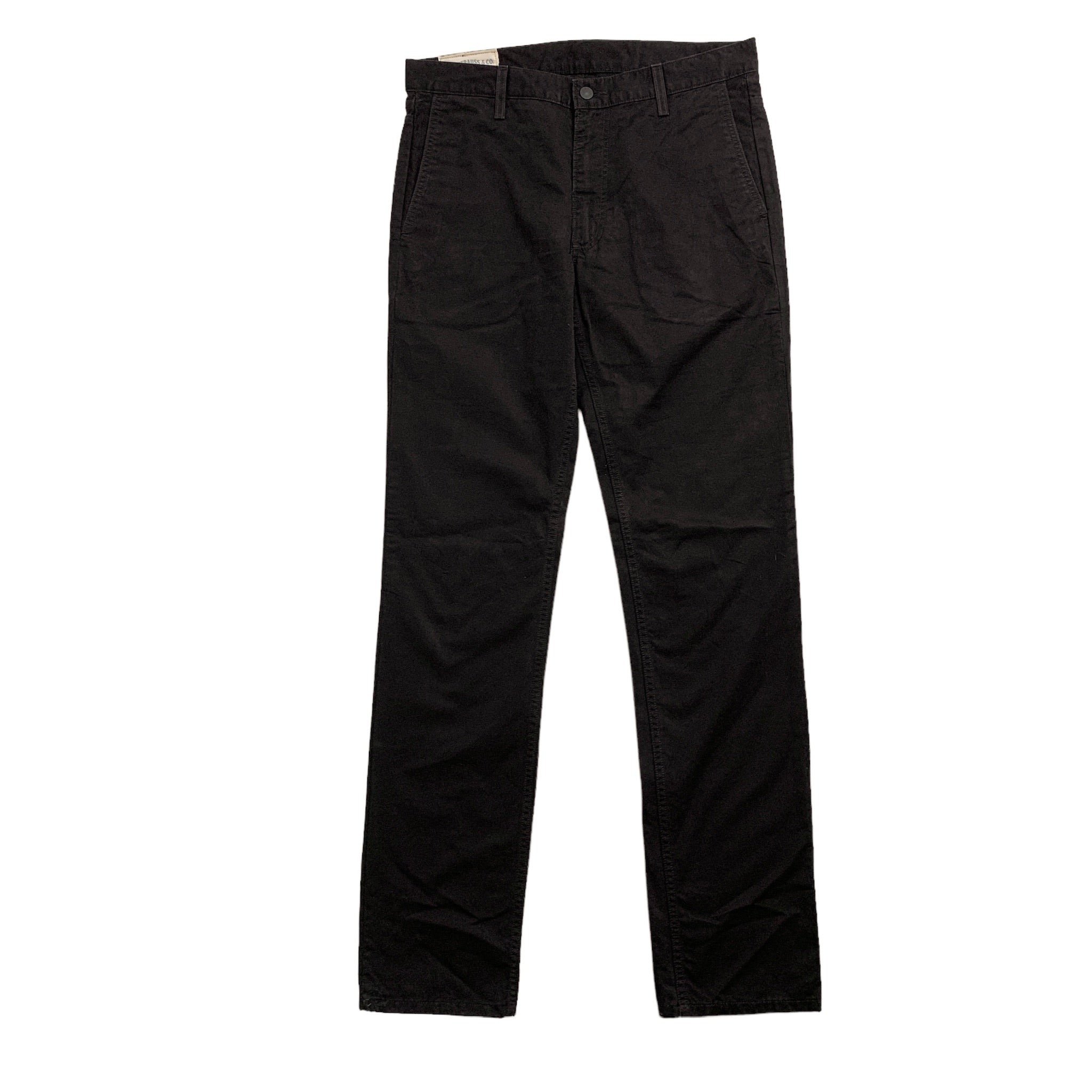 Levis 511 Chino Trousers W34 L36 Mens Black Slim Fit Cotton Pants