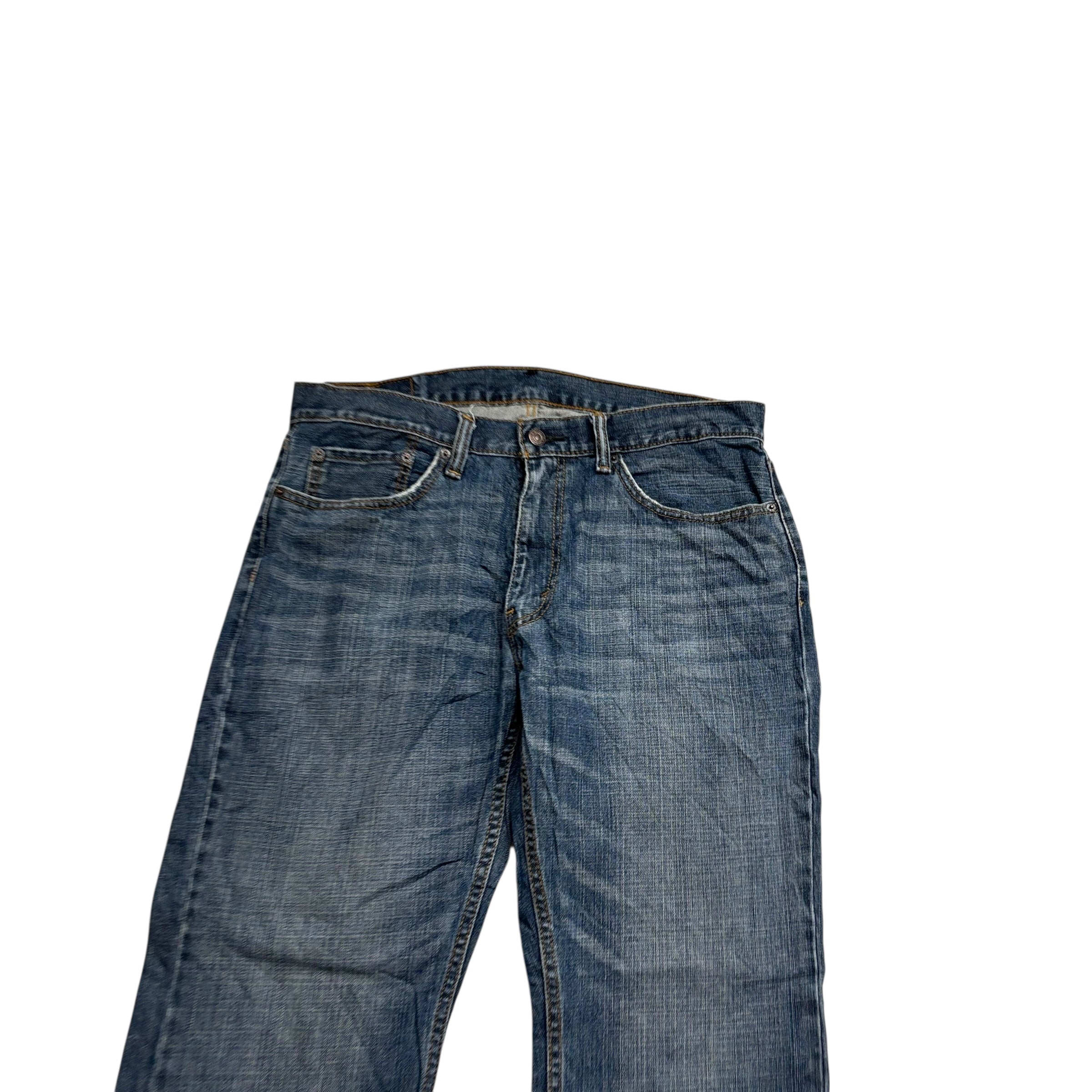 Levis 559 Jeans W34 L32 Mens Dark Blue Baggy Relaxed Straight Fit Denim (E)