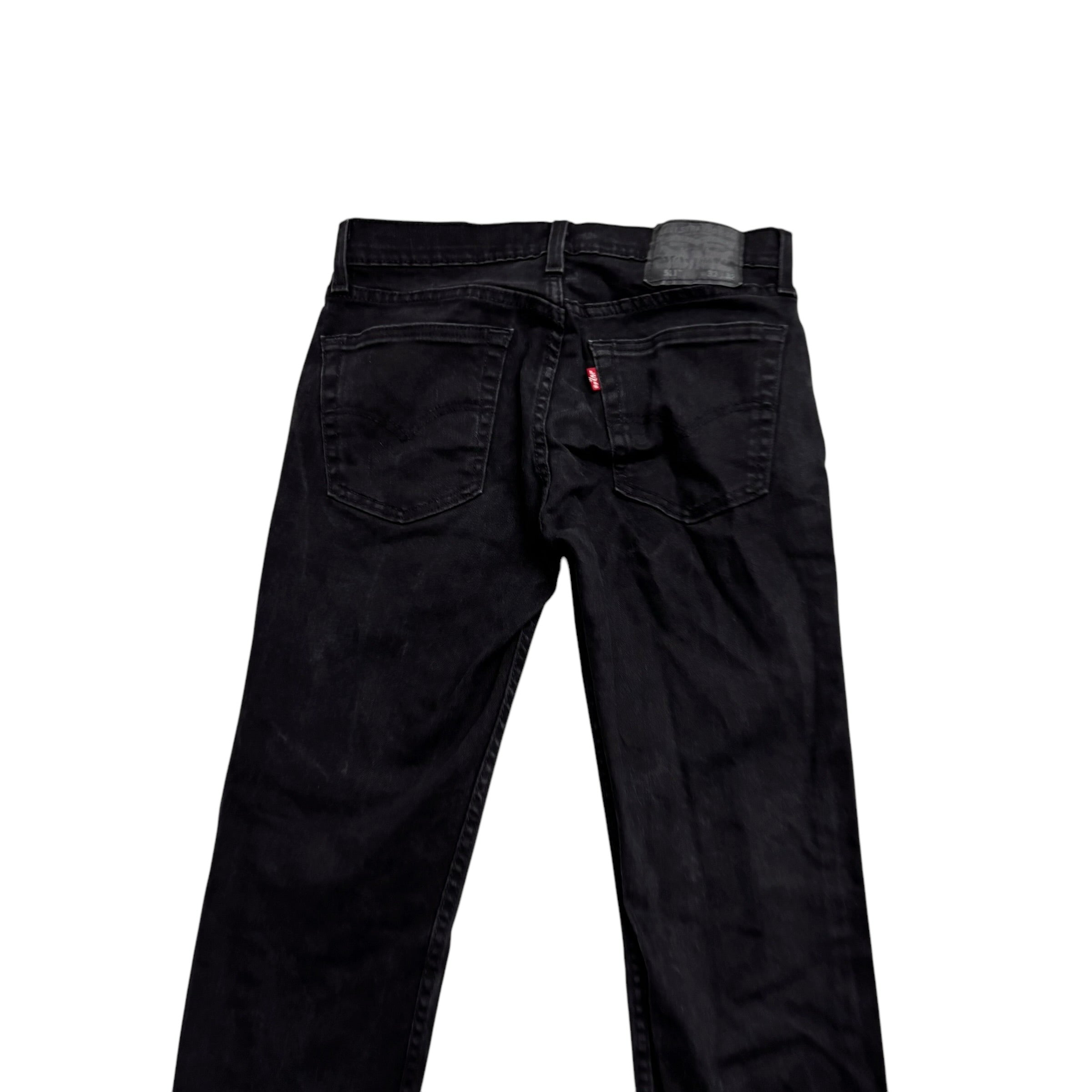 Levis 511 Jeans W30 L32 Mens Black Slim Fit Stretch Denim (E)