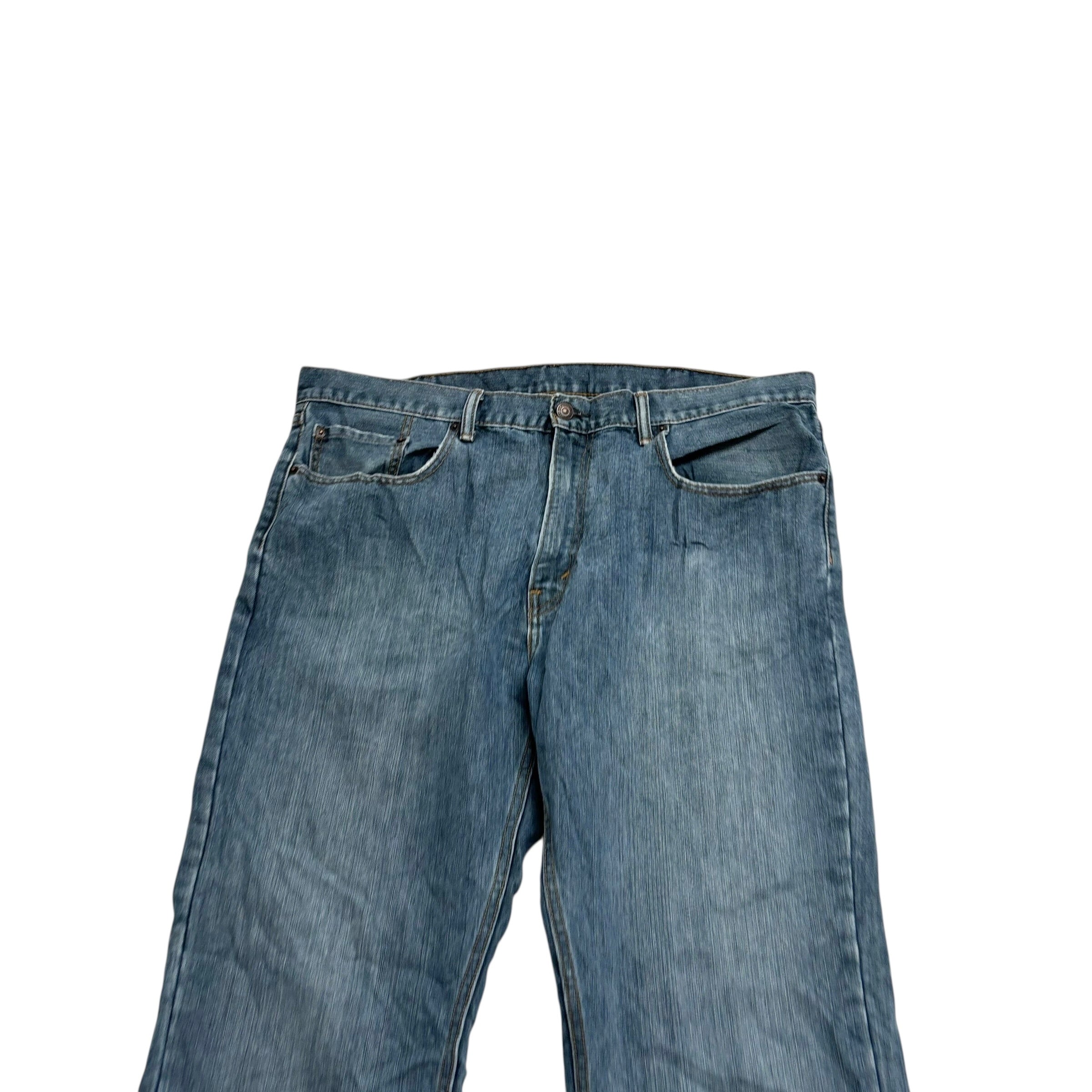 Levis 559 Jeans W38 L32 Mens Blue Baggy Relaxed Straight Fit Denim (E)
