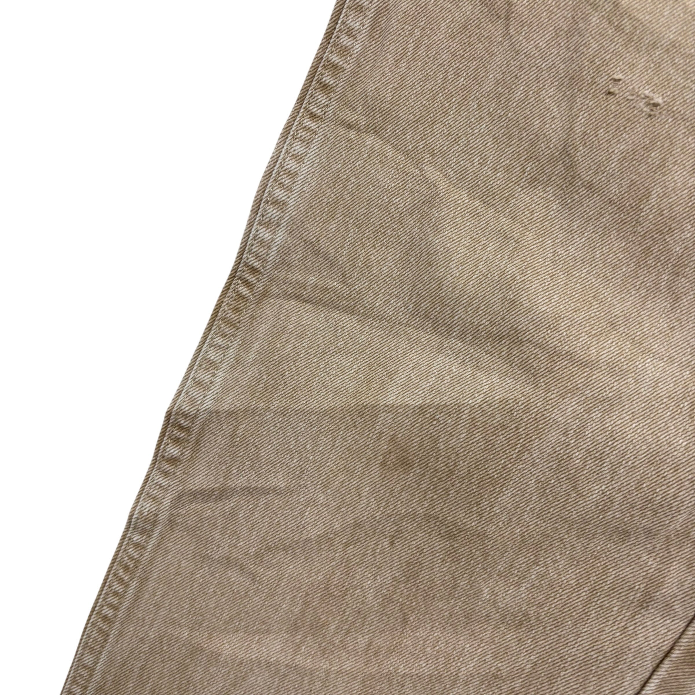 Wrangler Jeans W32 L32 Mens Beige Tan Regular Straight Fit Denim