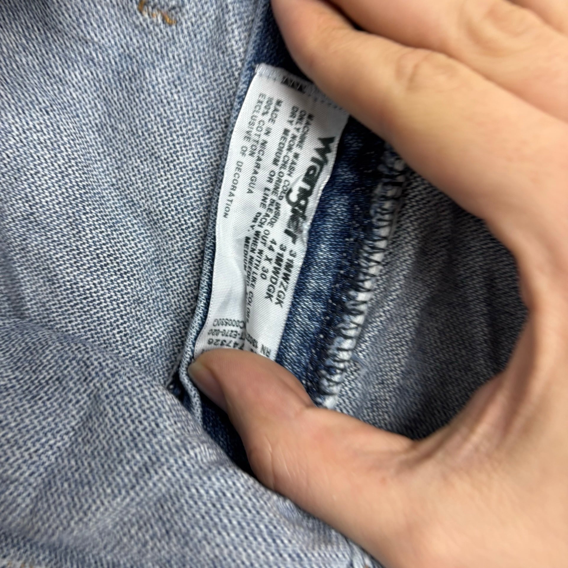 Wrangler Jeans Cowboy Cut W44 L30 Mens Mid Blue 31MWZ Relaxed Fit Denim (E)