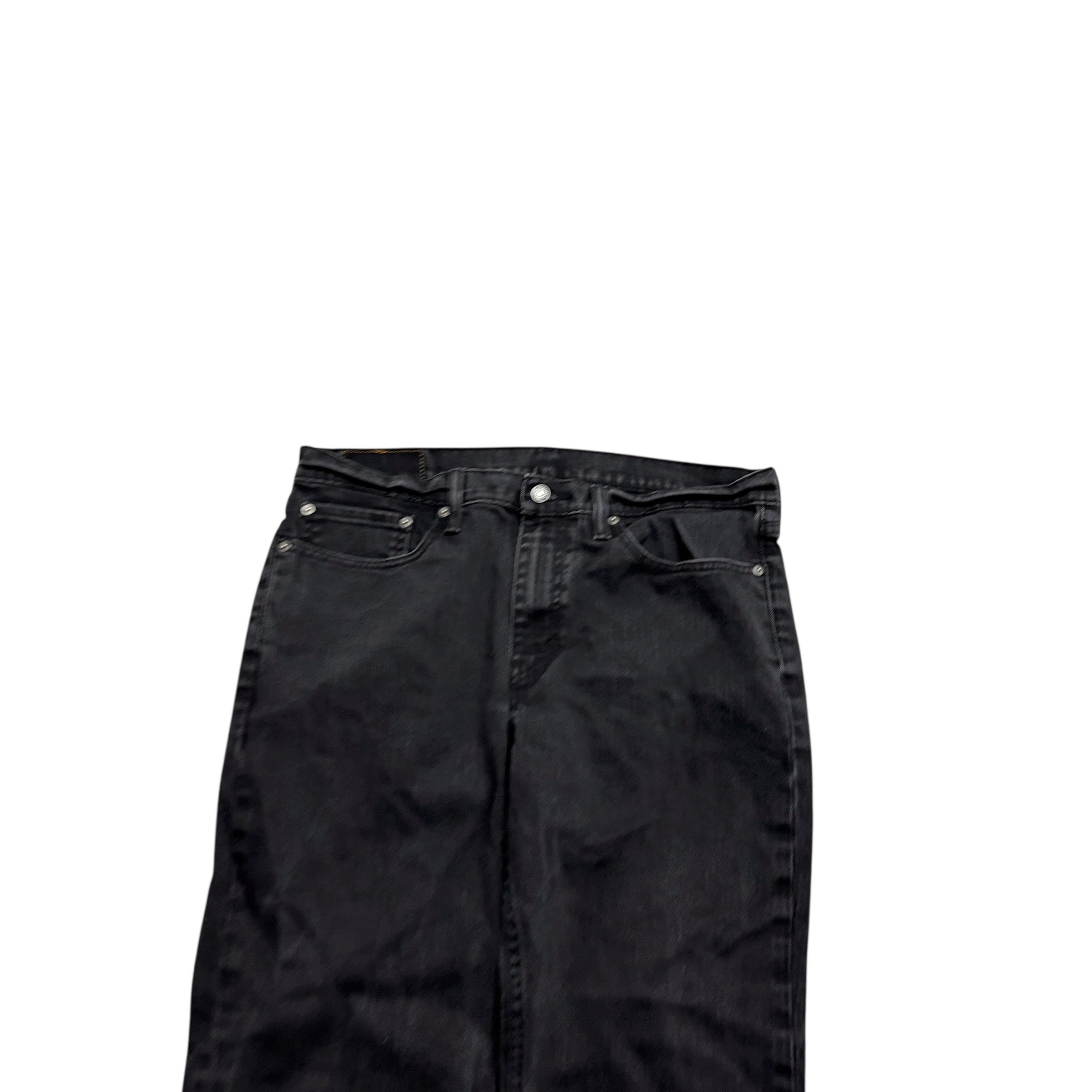 Levis 514 Jeans W36 L29 Mens Black Regular Straight Fit Stretch Denim