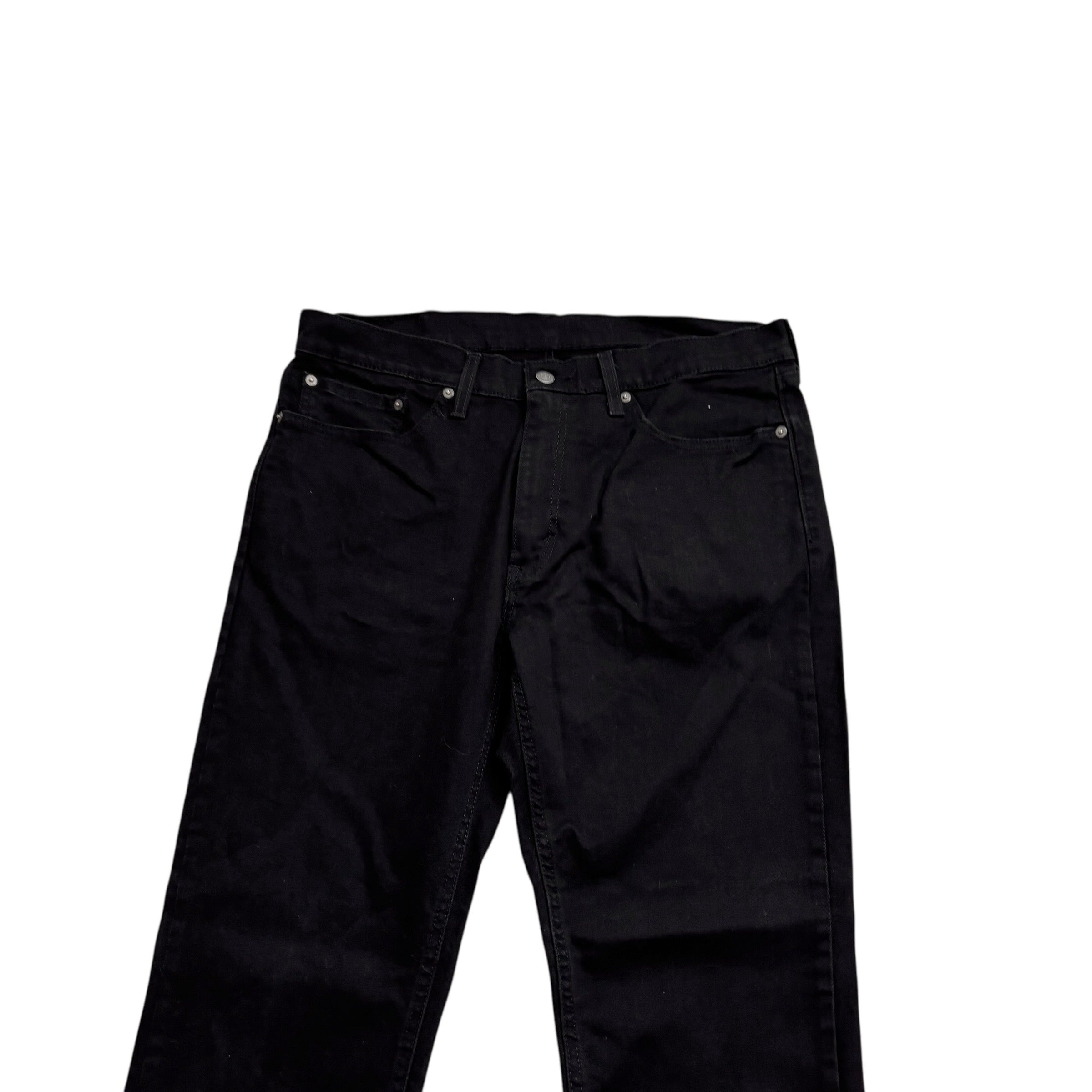 Levis 541 Jeans W34 L30 Mens Black Athletic Tapered Fit Stretch Denim (E)