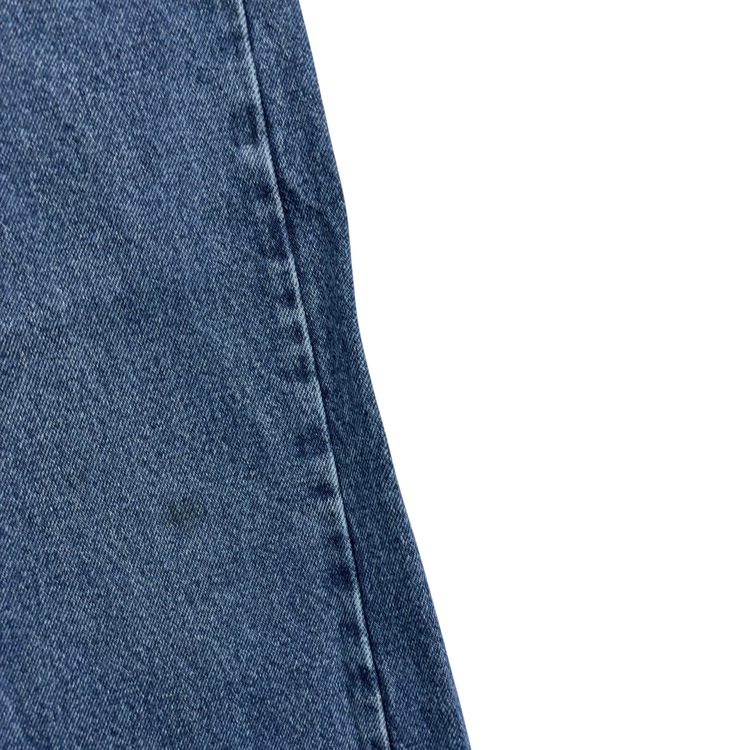 Wrangler Jeans W36 L32 Mens Mid Blue Relaxed Straight Fit Denim (F)