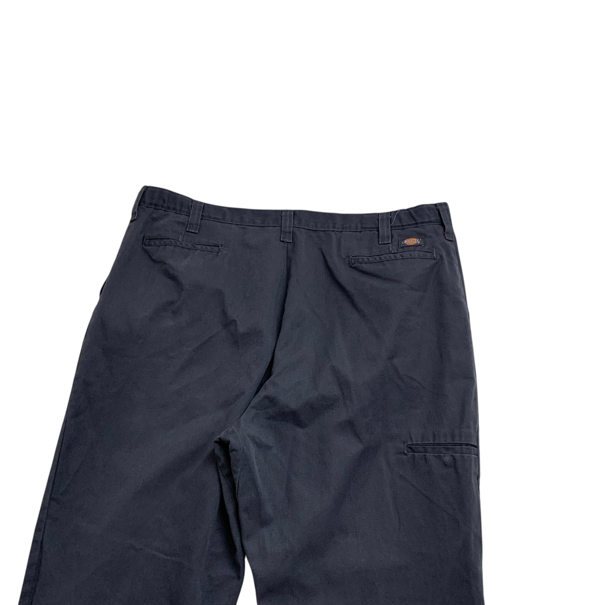 Dickies Trousers W42 L31 Mens Blue Pants Relaxed Straight Fit Workwear