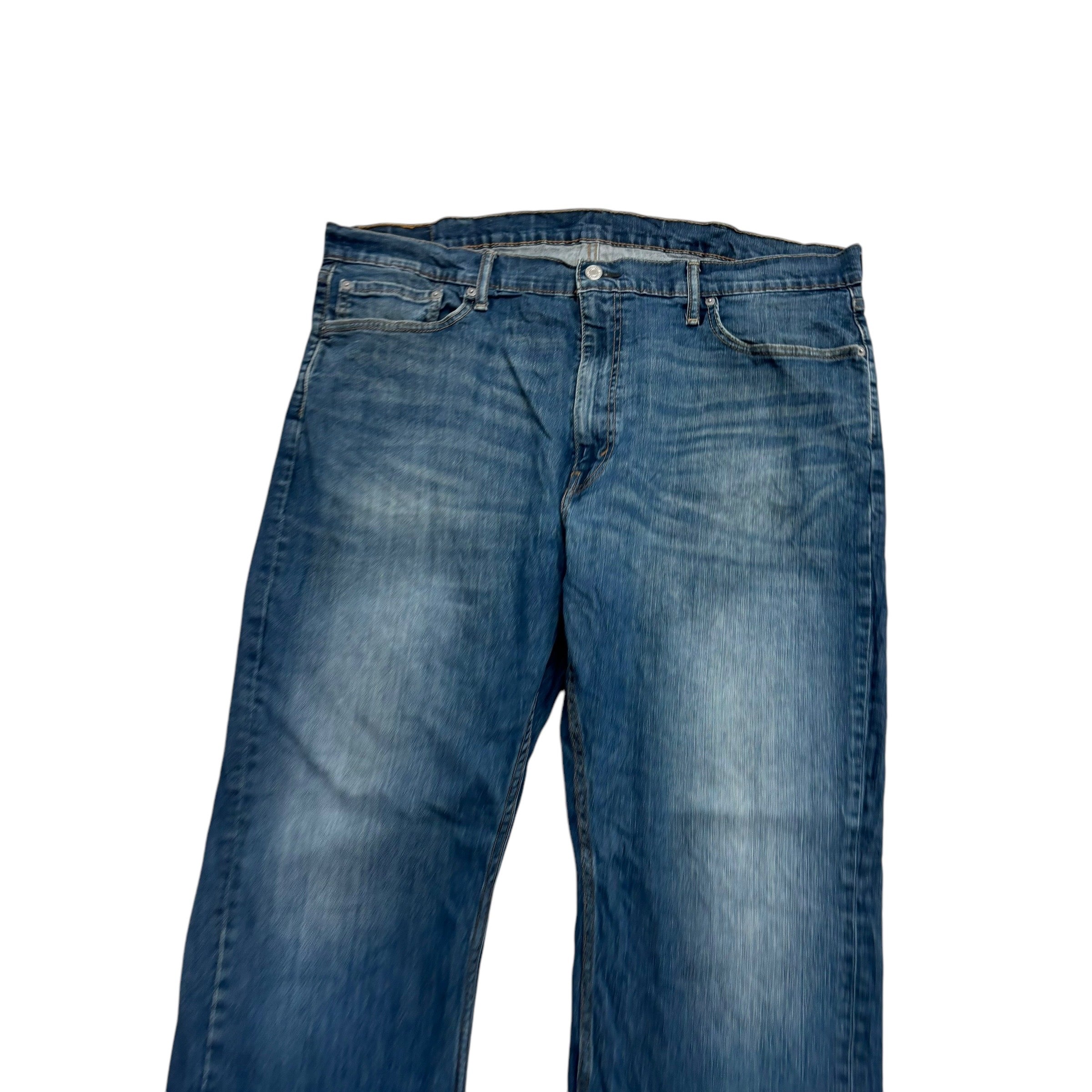 Levis 559 Jeans W42 L30 Mens Dark Blue Relaxed Straight Fit Stretch Denim (E)