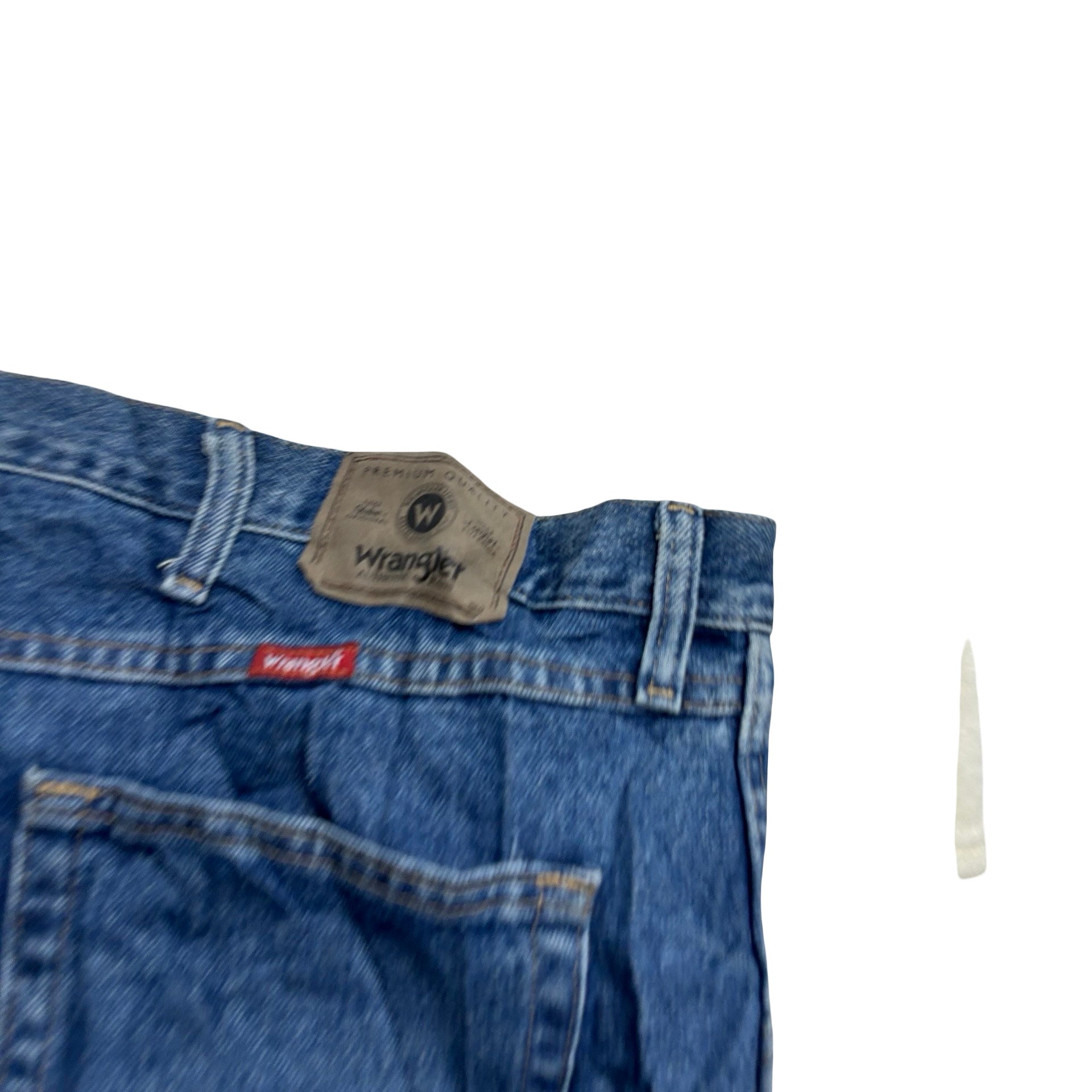 Wrangler Jeans W48 L30 Mens Mid Blue Regular Straight Fit Denim (E)